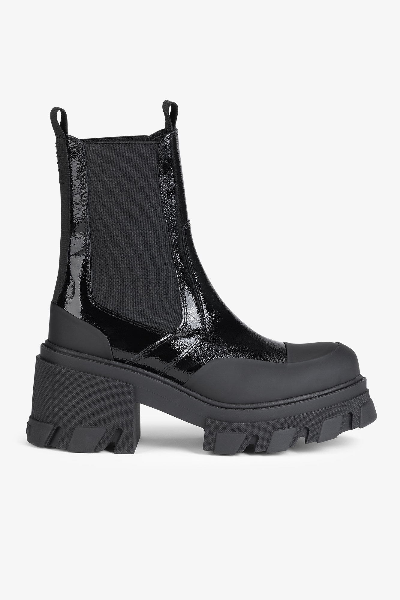 CLEATED HEELED MID CHELSEA BOOTS - 1