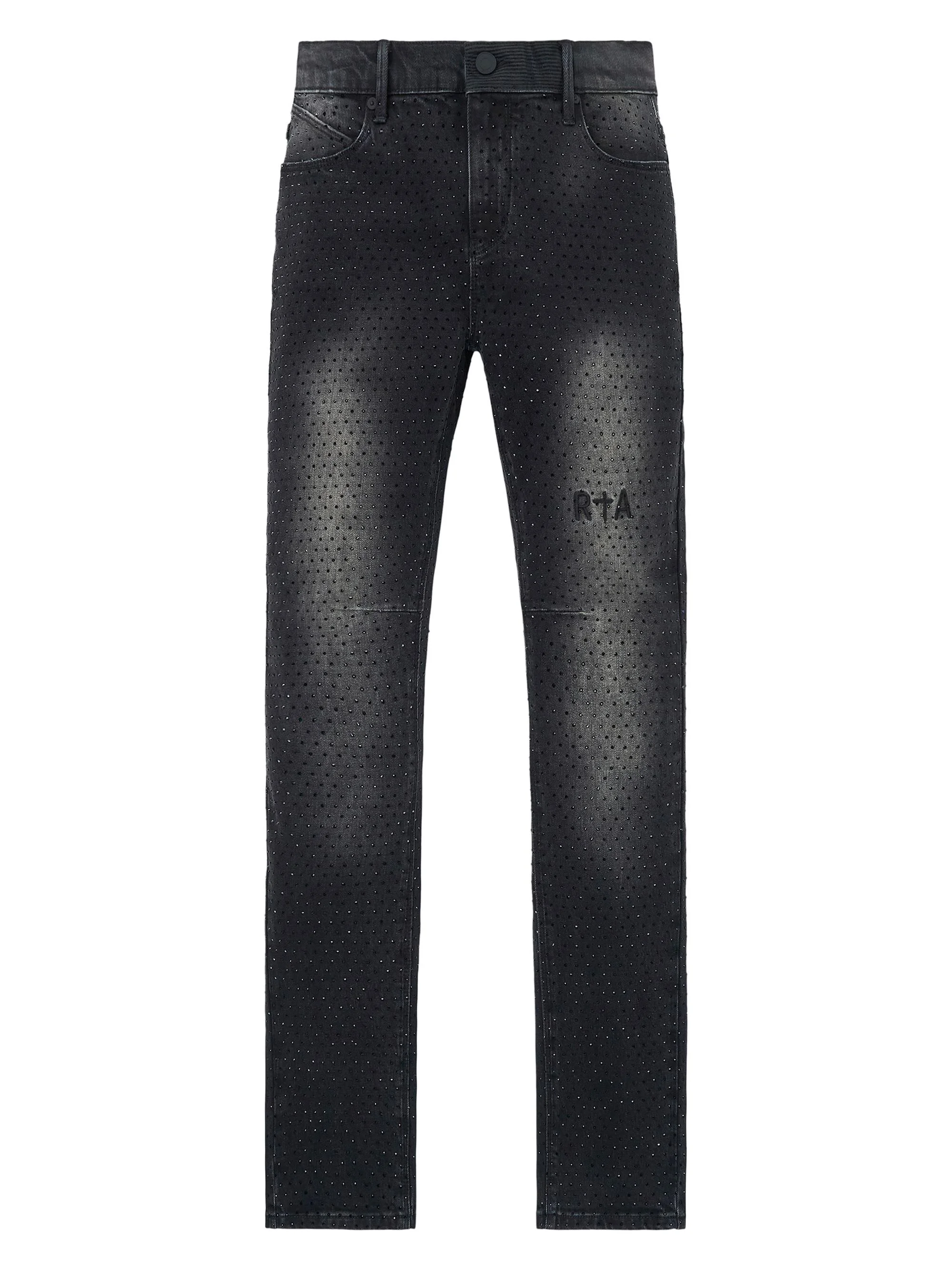 Men's Bryant Crystal-Embellished Skinny-Fit Jeans - Inkstone Crystal - 1