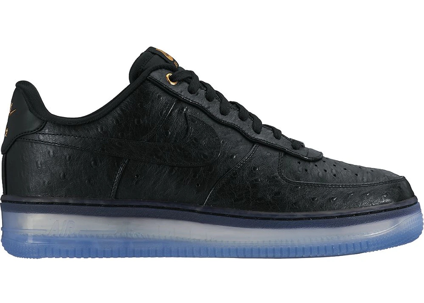 Nike Air Force 1 CMFT Lux Low Black Ostrich - 1