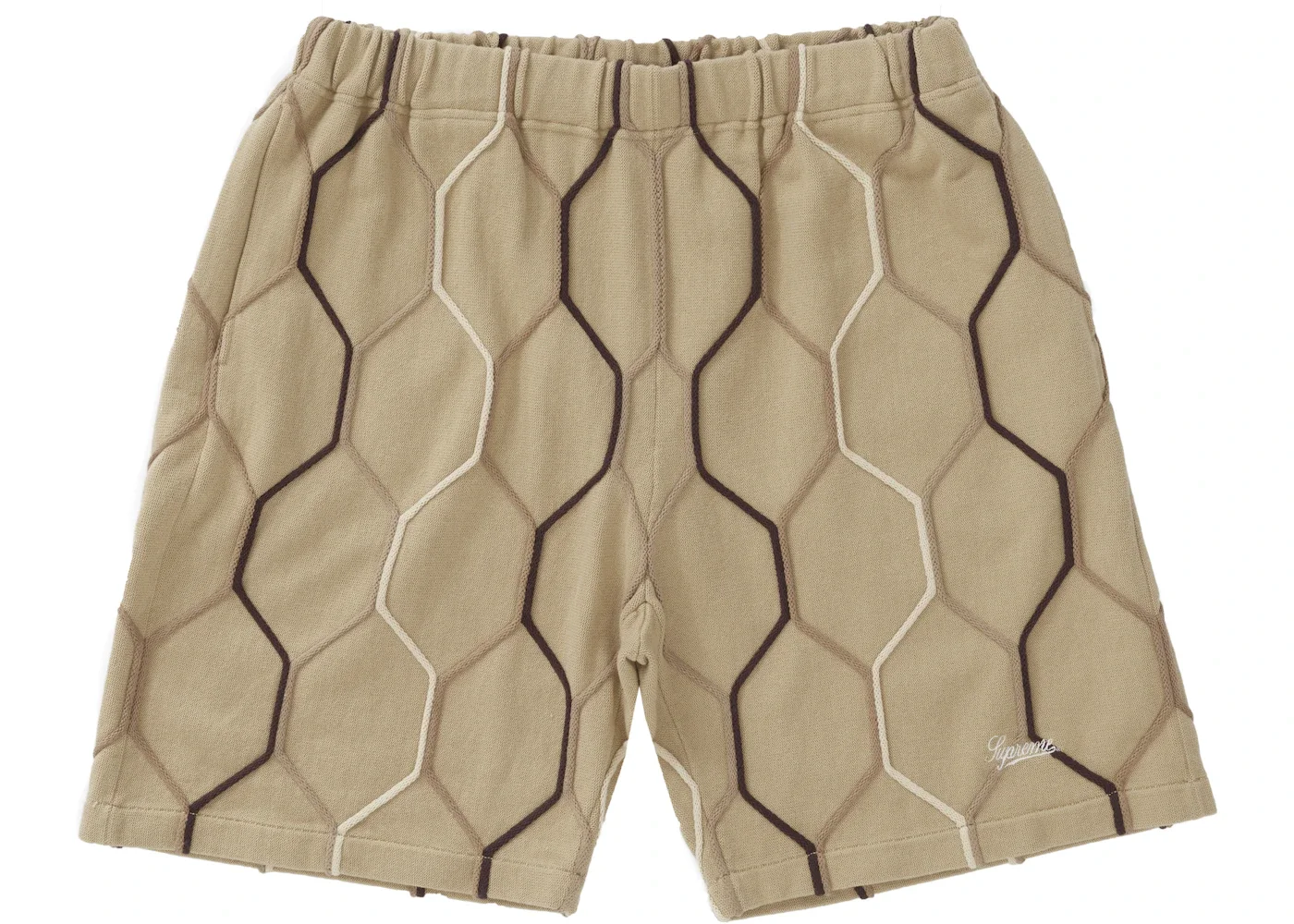 Supreme Hex Knit Short Tan - 1