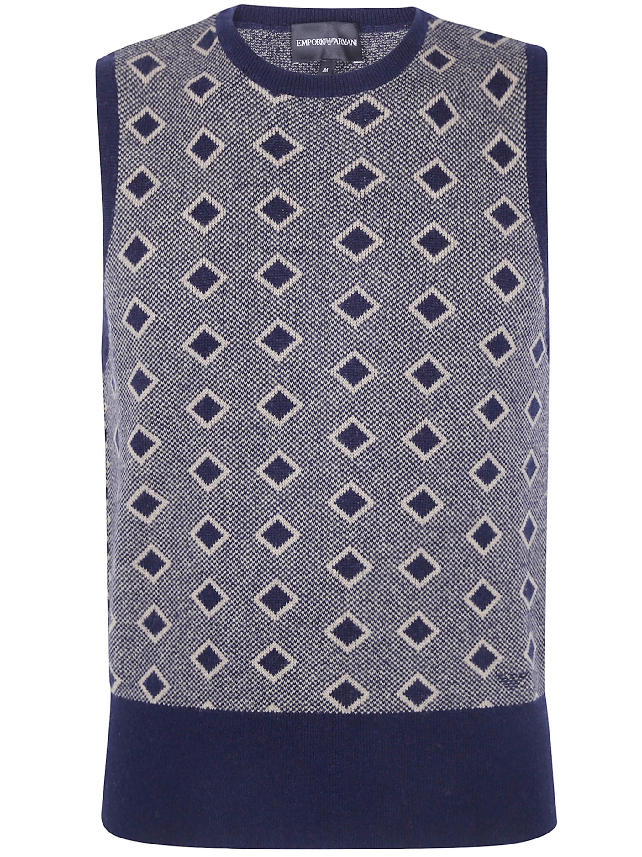 Sweater Vest V Neck "Rumble Dark Navy" - 1