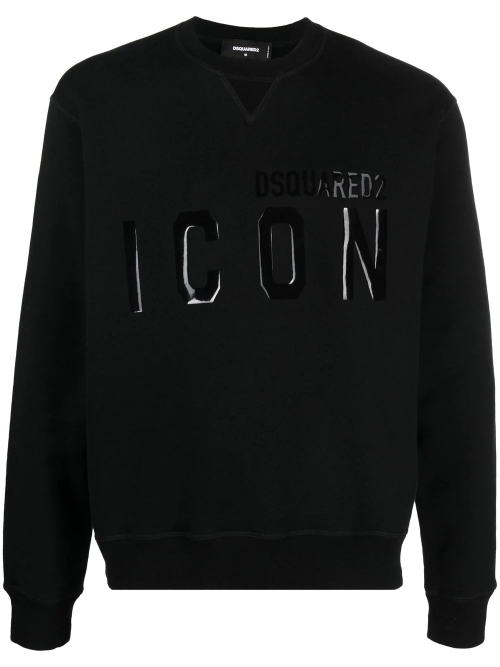 logo-print cotton sweatshirt - 1