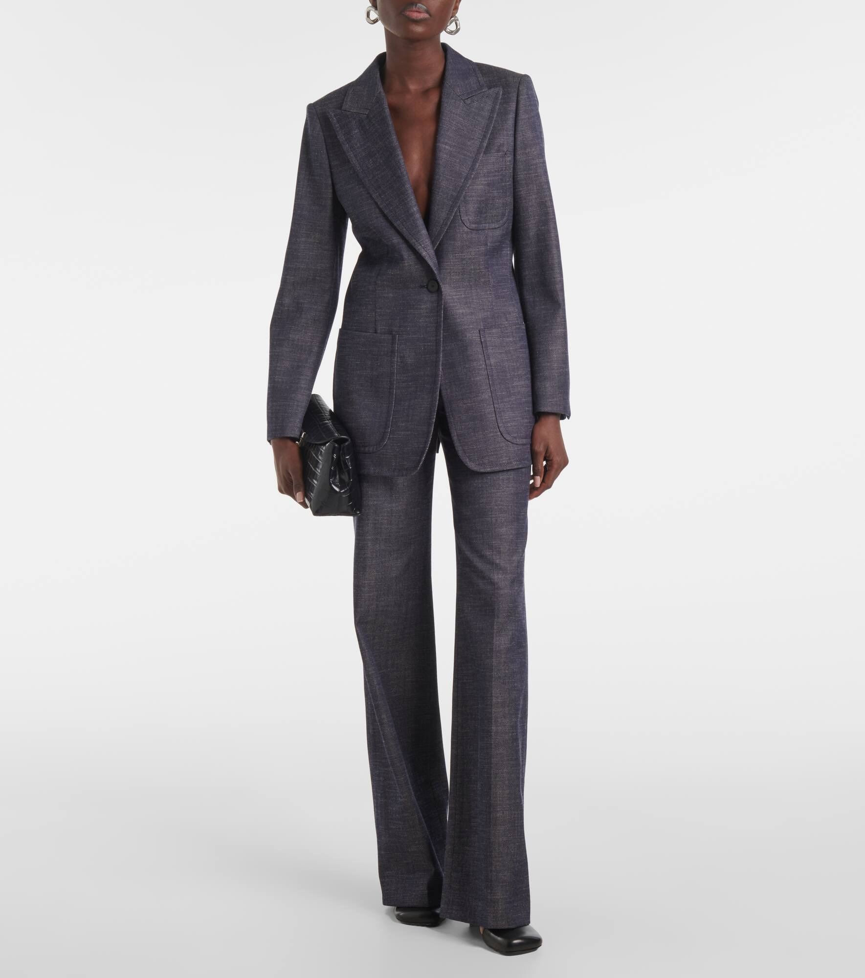 Morissey wool and cotton flared pants - 2