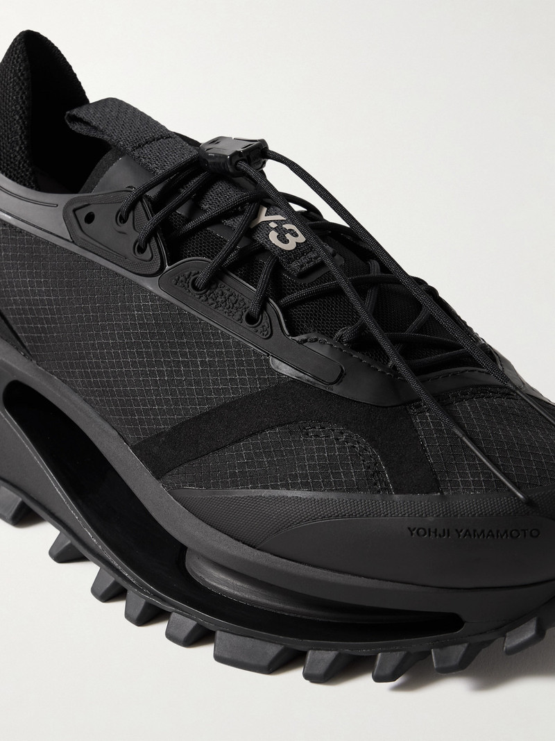 + Y-3 S-gendo Trail Rubber-trimmed Mesh Sneakers 4