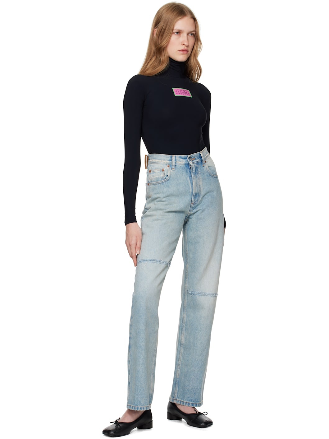 Black Jersey Bodysuit - 5