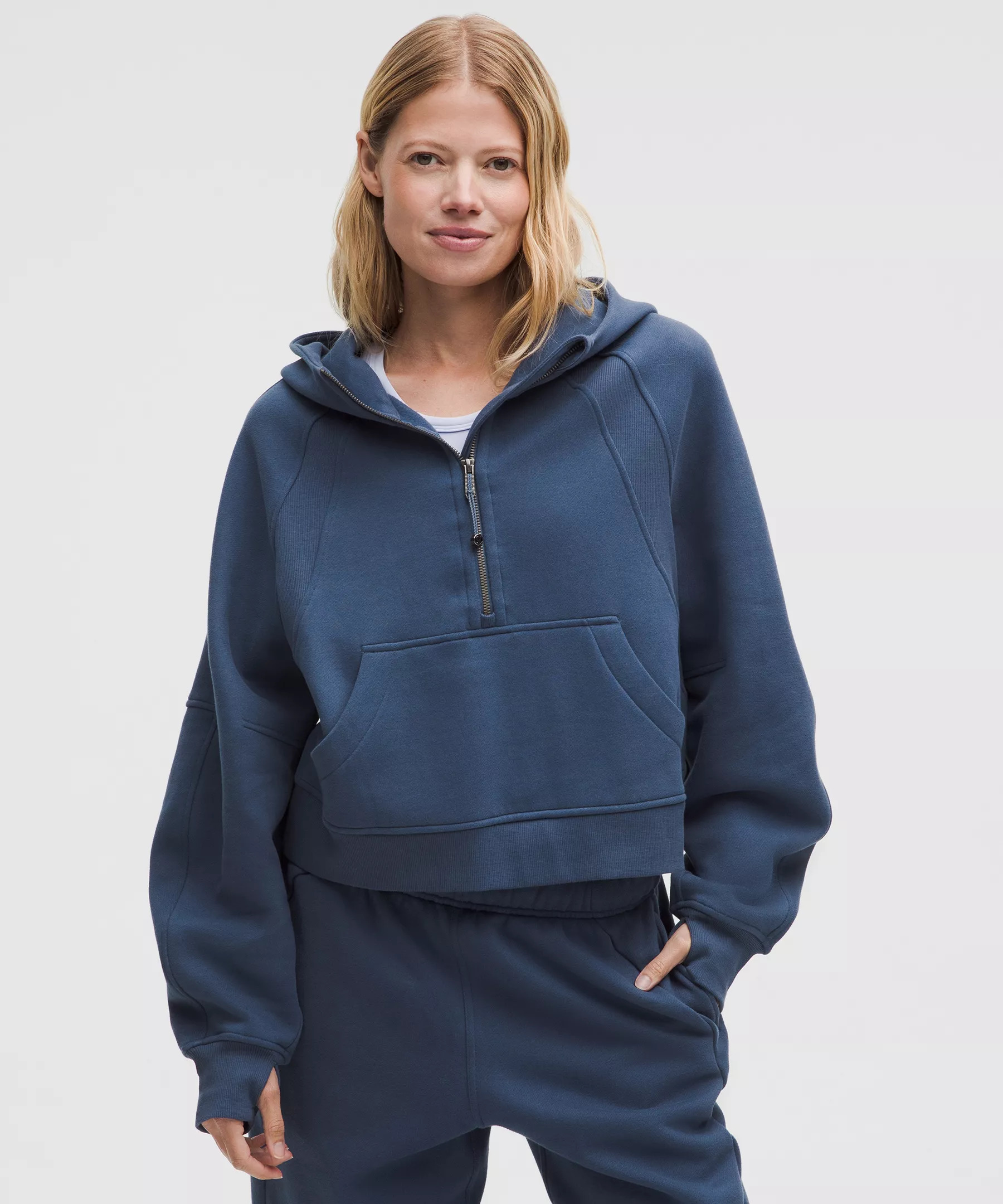 Scuba Oversized Half-Zip Hoodie - 1