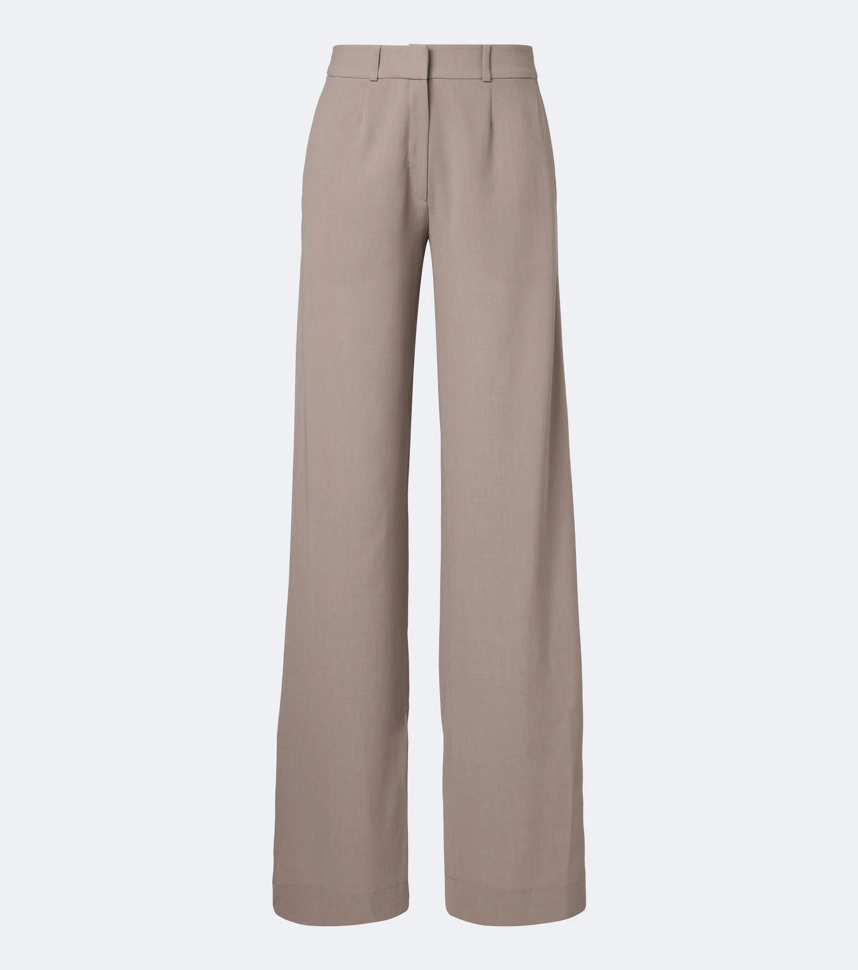 Mid-rise straight pants - 1