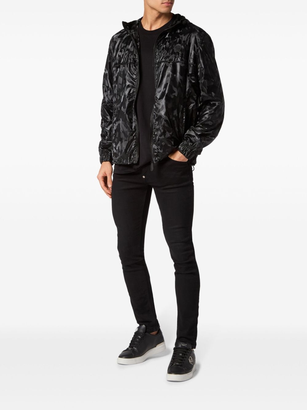 camouflage-print hooded windbreaker - 2