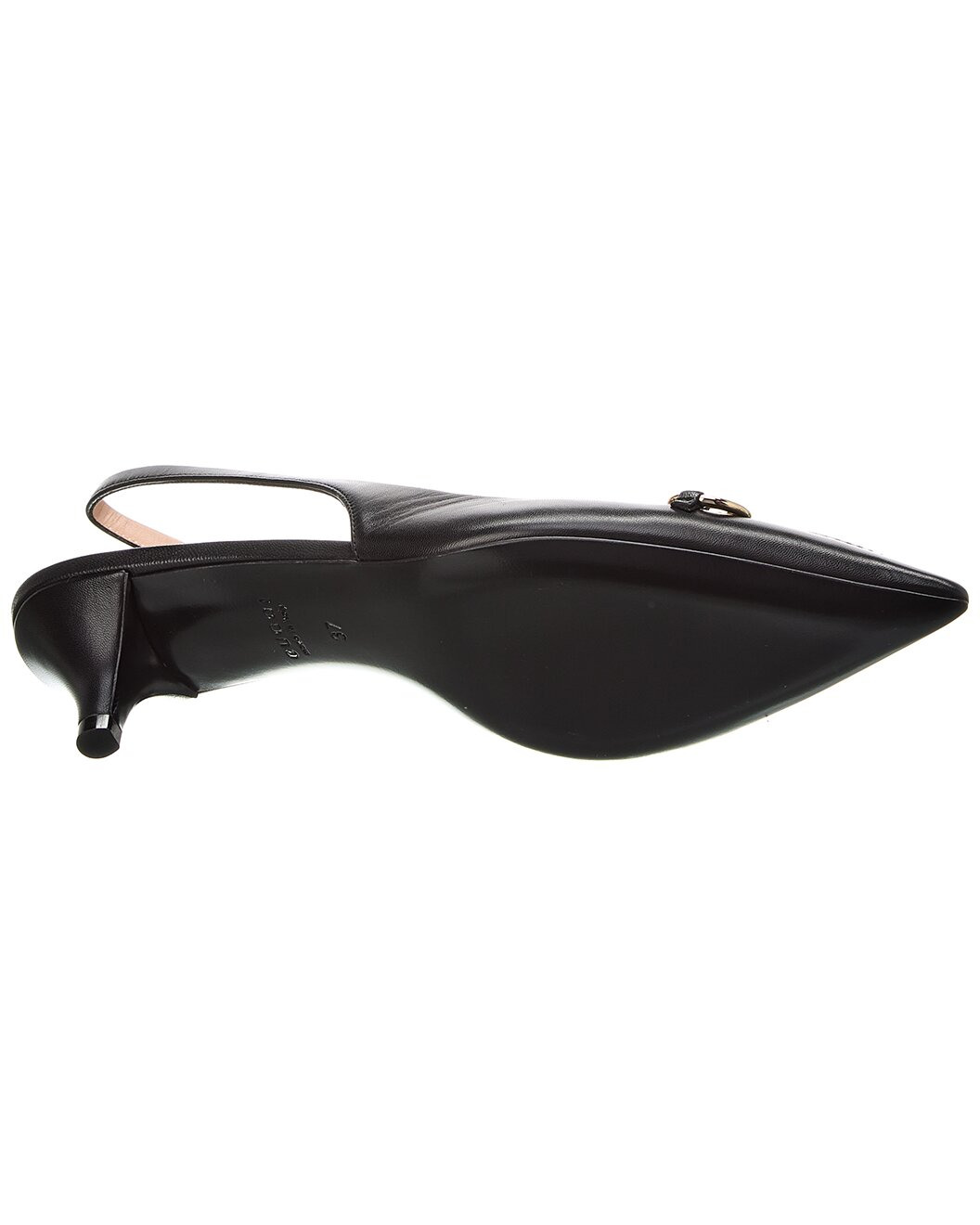 Gucci Horsebit Leather Slingback Pump - 4