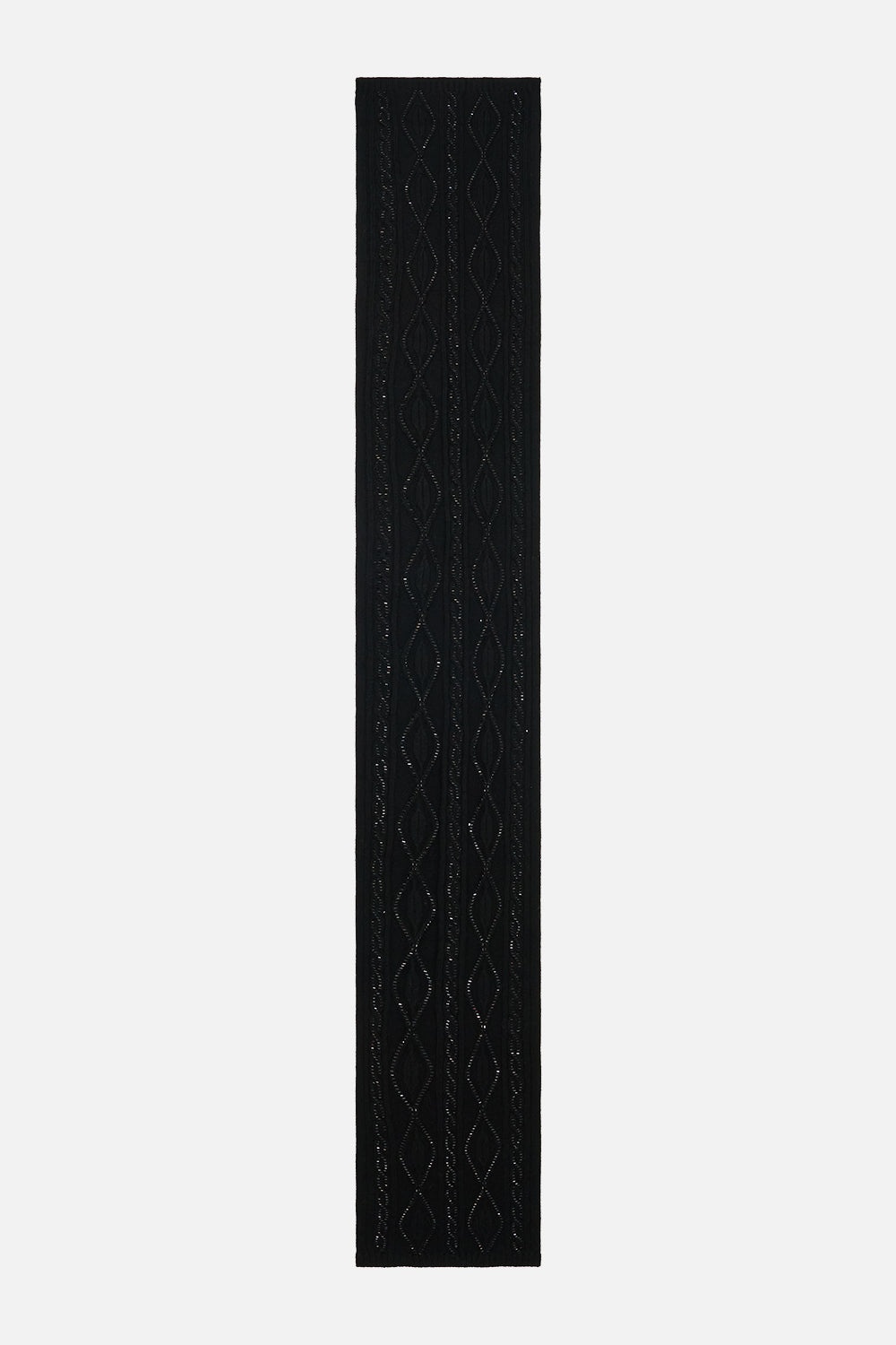 EMBELLISHED JACQUARD SCARF - 2