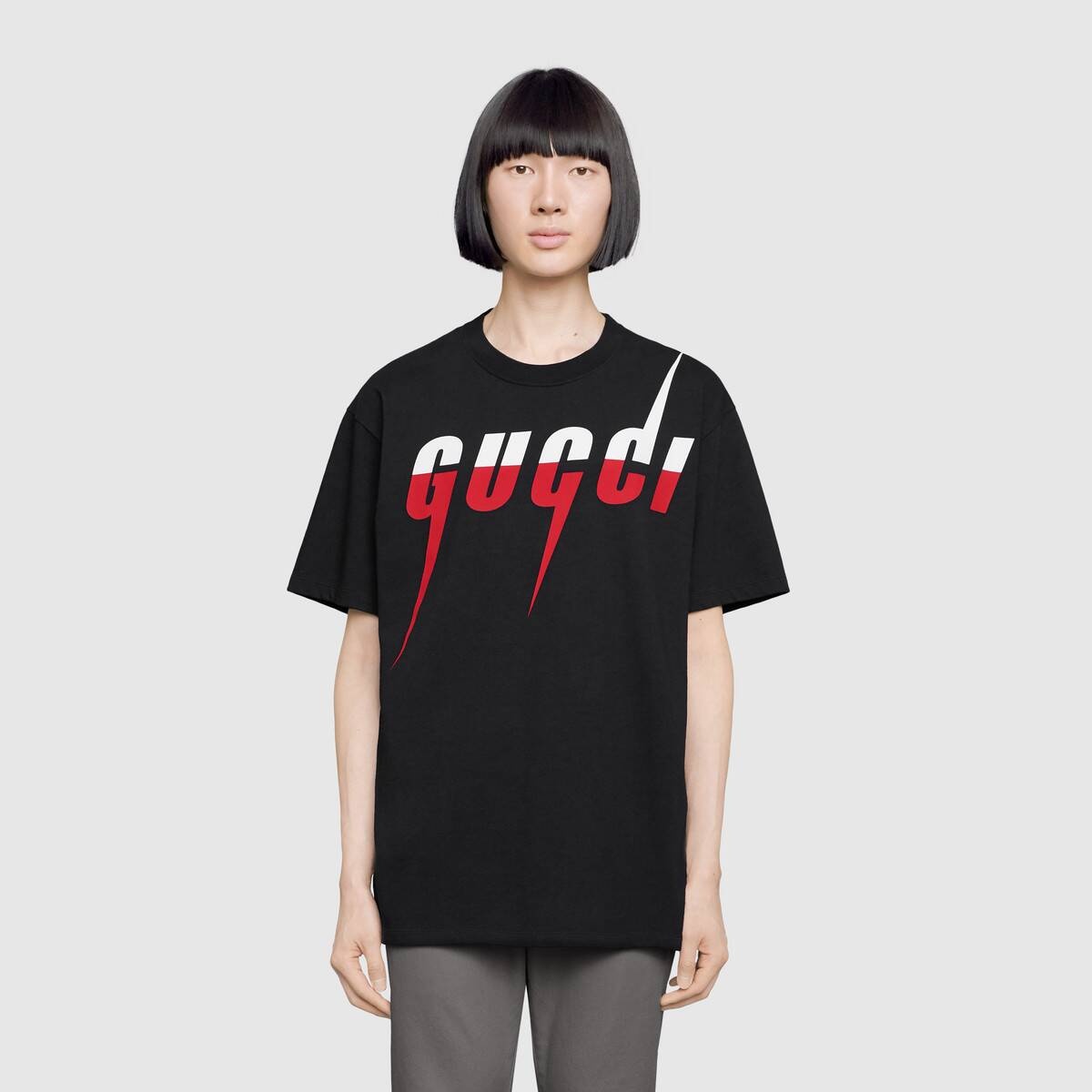T-shirt with Gucci Blade print - 3