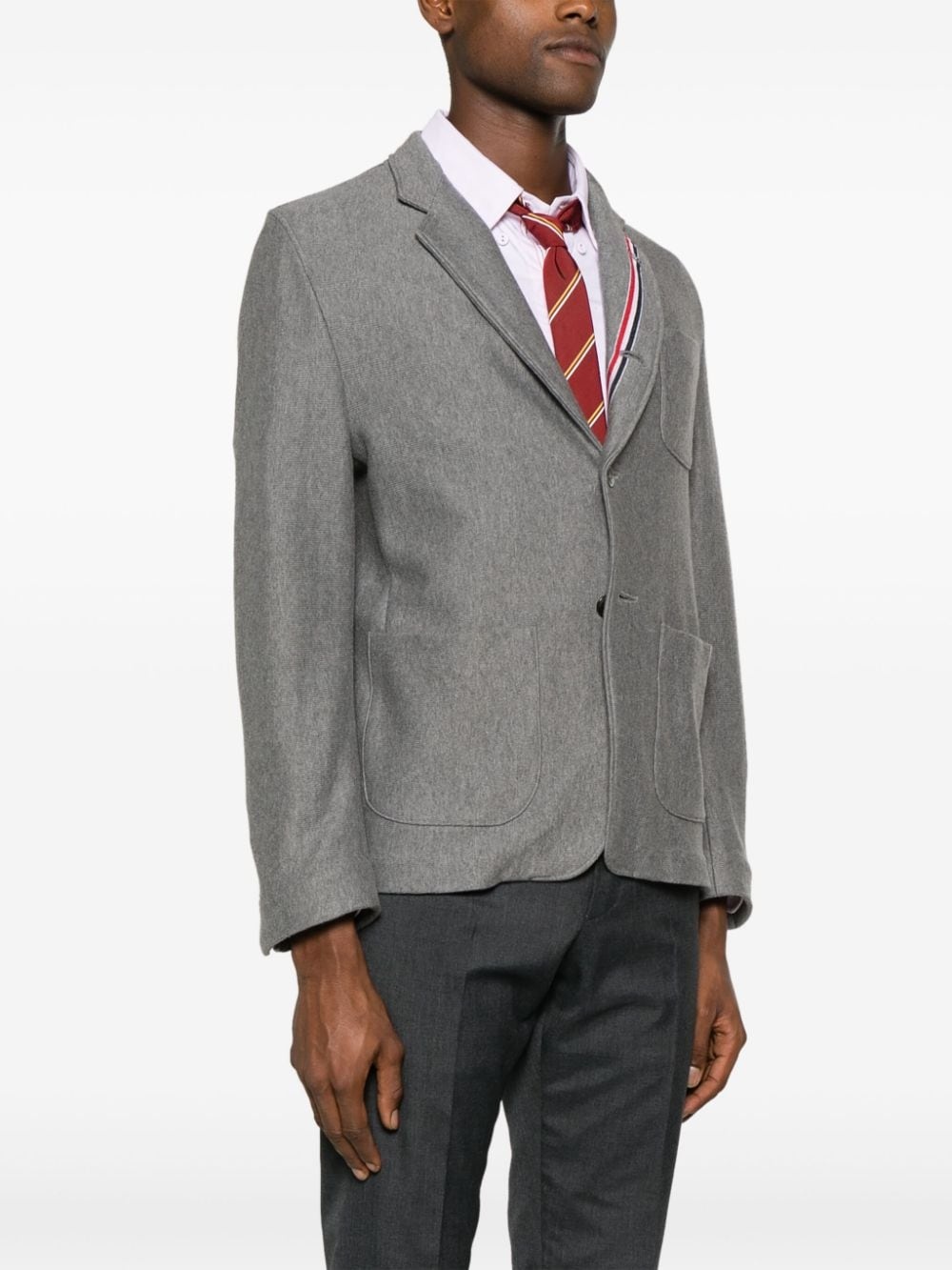 RWB-stripe cotton sack jacket - 3