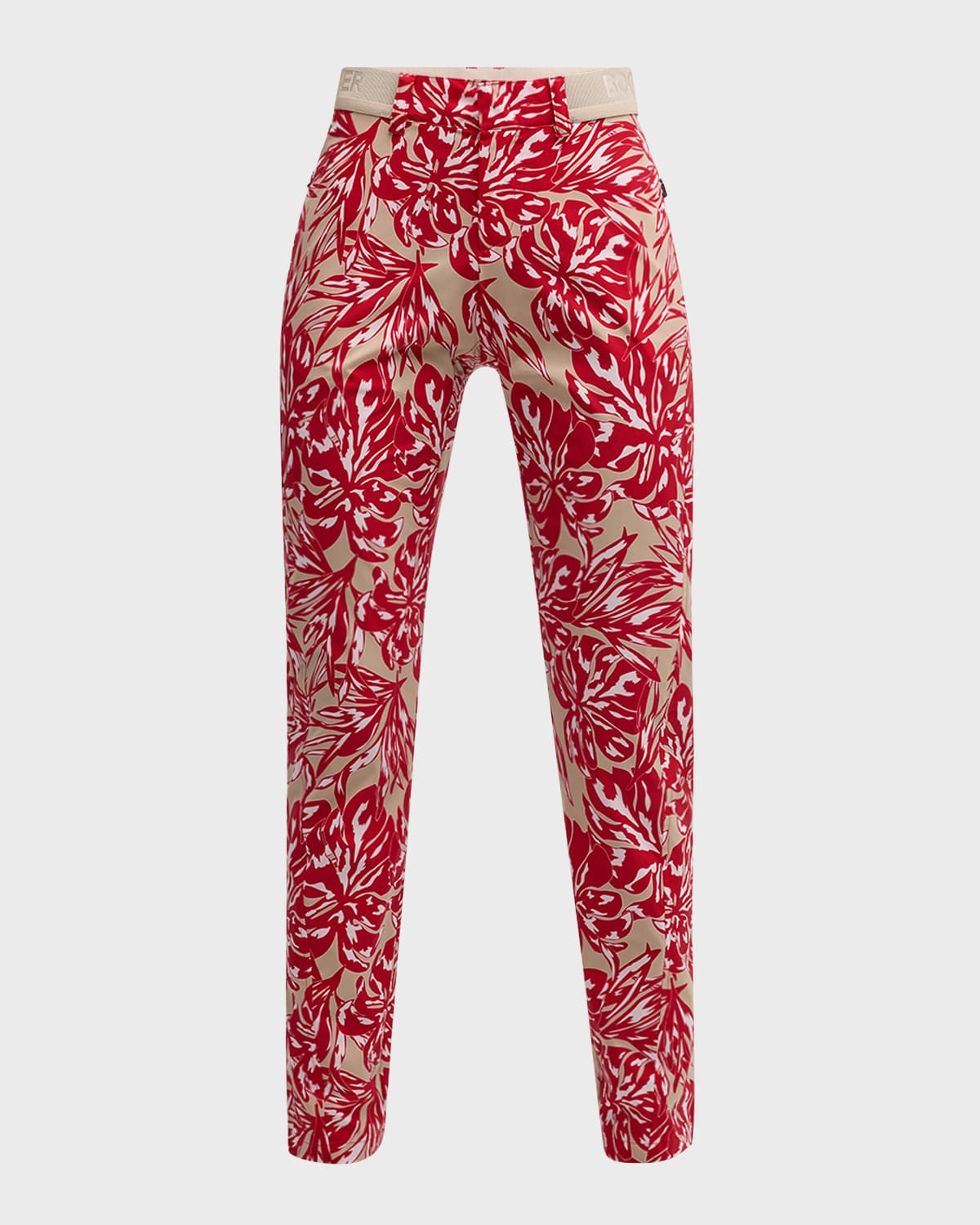 Tessi Water-Repellent Floral Logo Jacquard Pants - 1