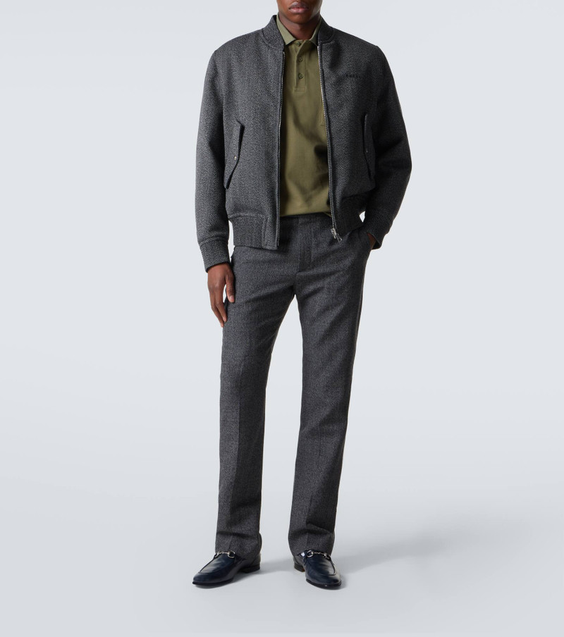 GUCCI Cotton-blend piqué polo shirt outlook