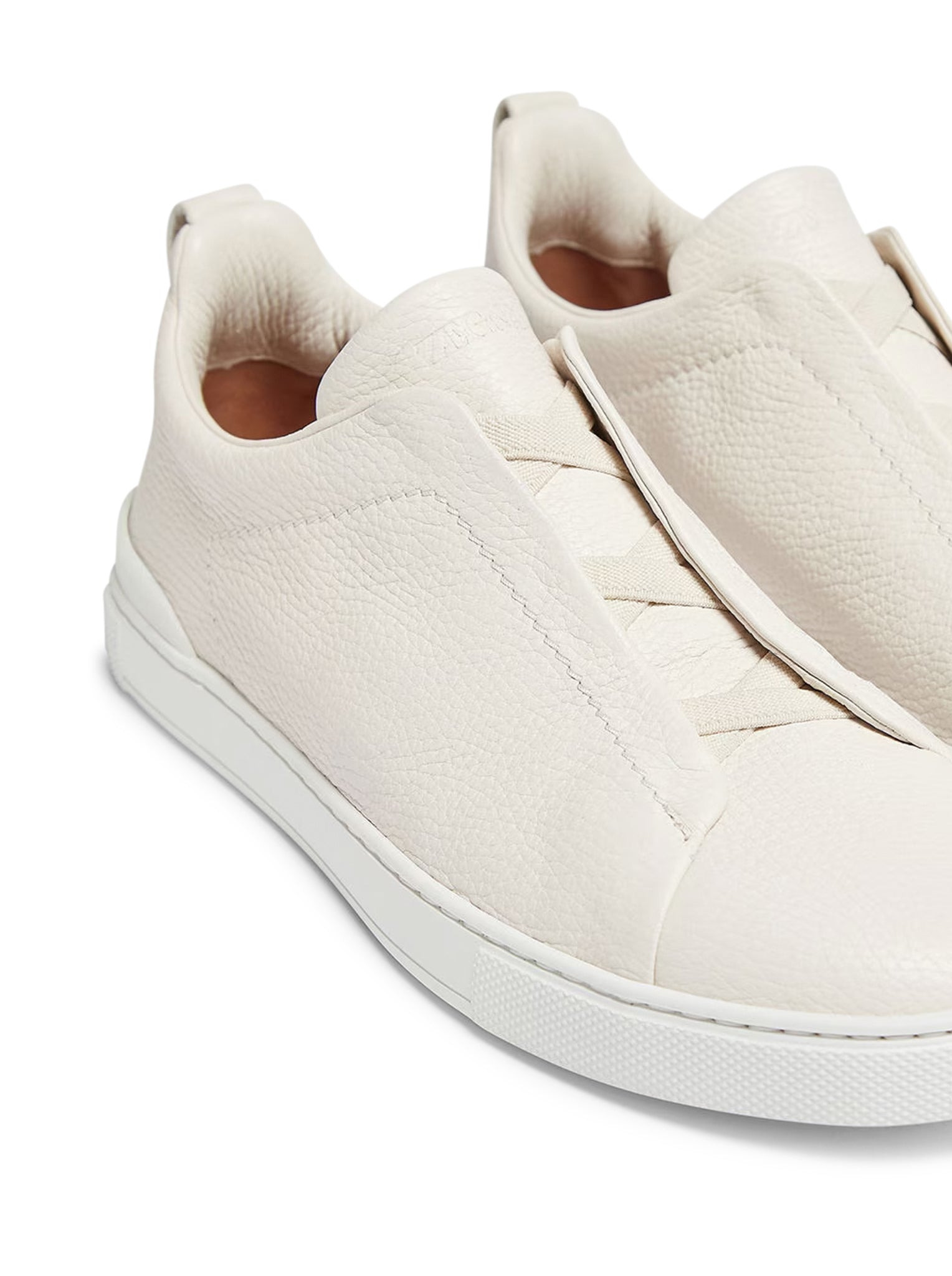 LEATHER SNEAKERS WITH HIDDEN LACES - 6