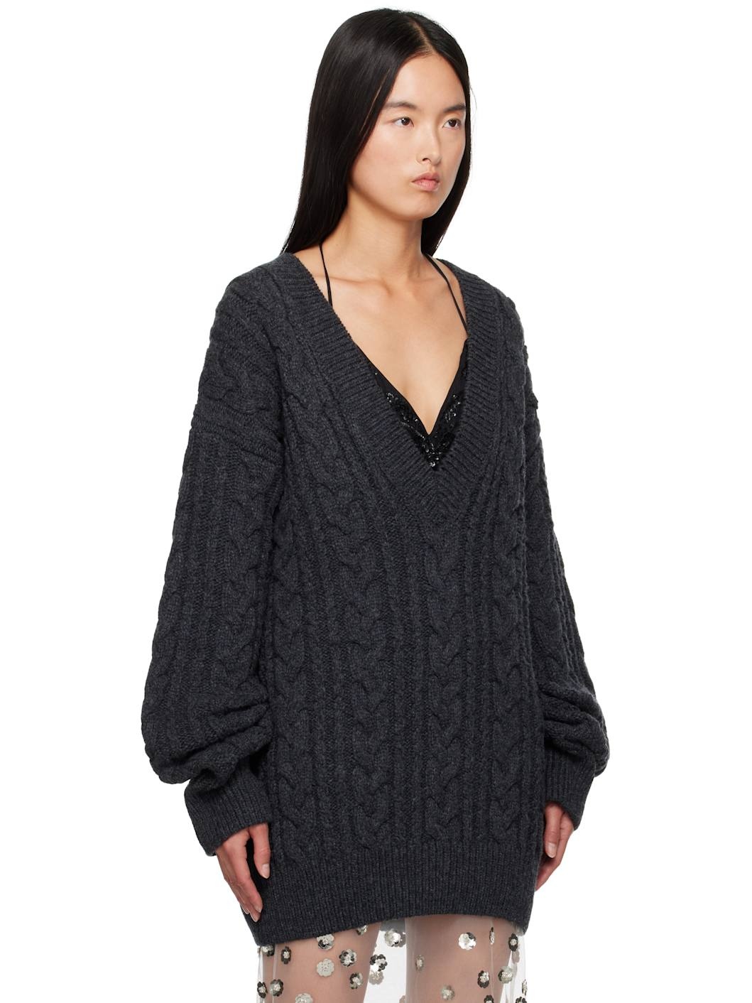 Gray Alia Sweater - 2
