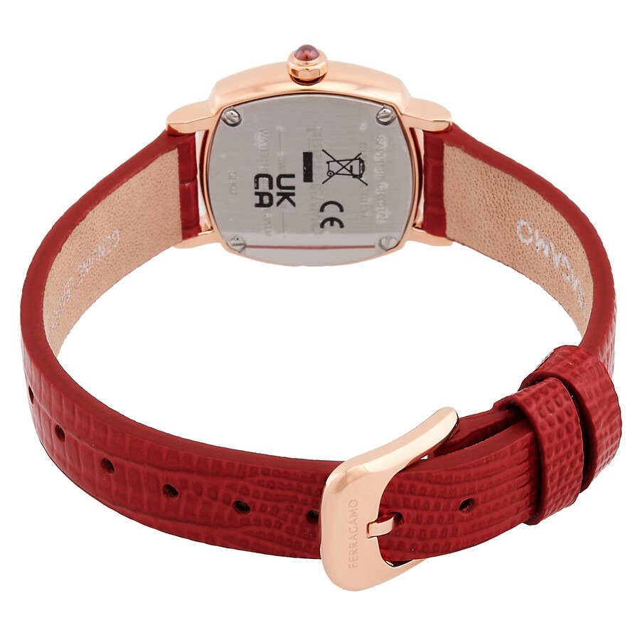 Ferragamo Soft Square Quartz White Dial Ladies Watch SFKU00323 - 3