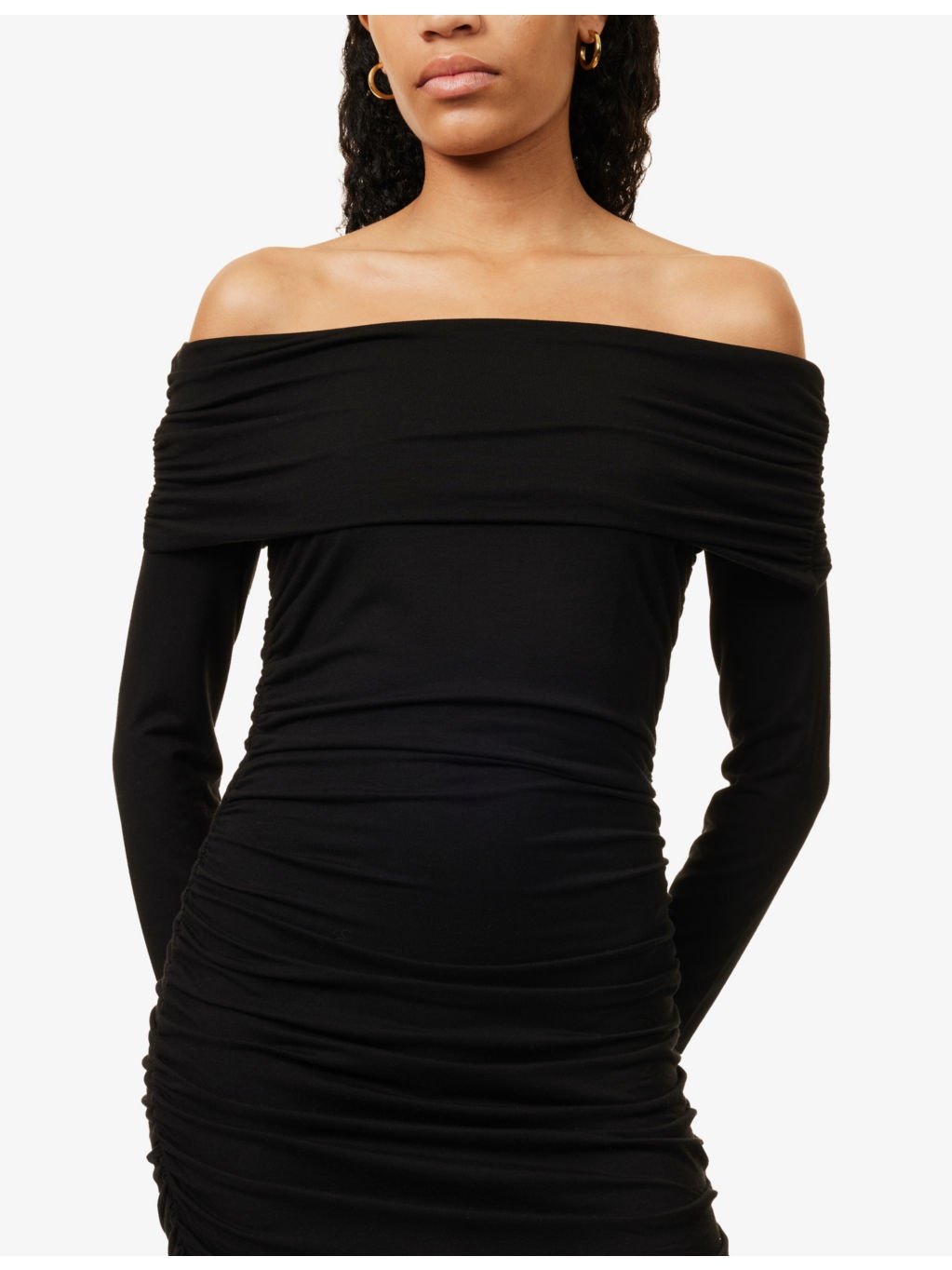 Brooks ruched stretch-woven mini dress - 5