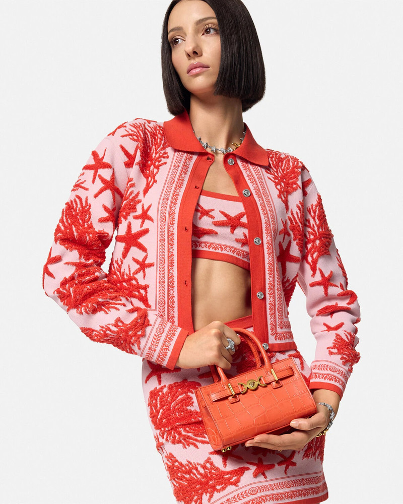 Croc-Effect Medusa '95 Mini Tote Bag 5