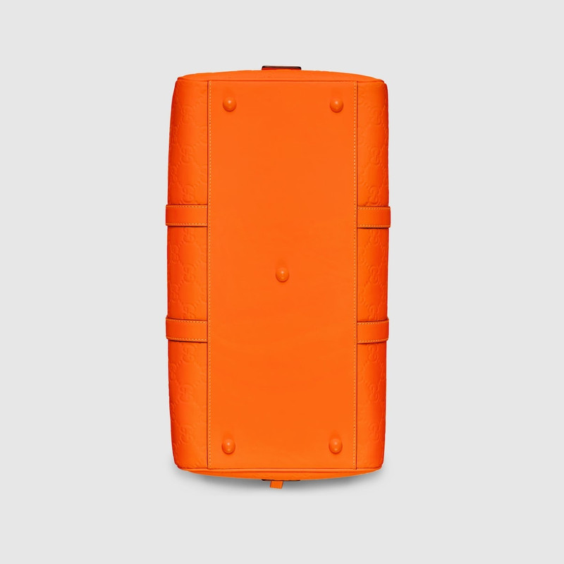GG rubber-effect medium duffle bag 8