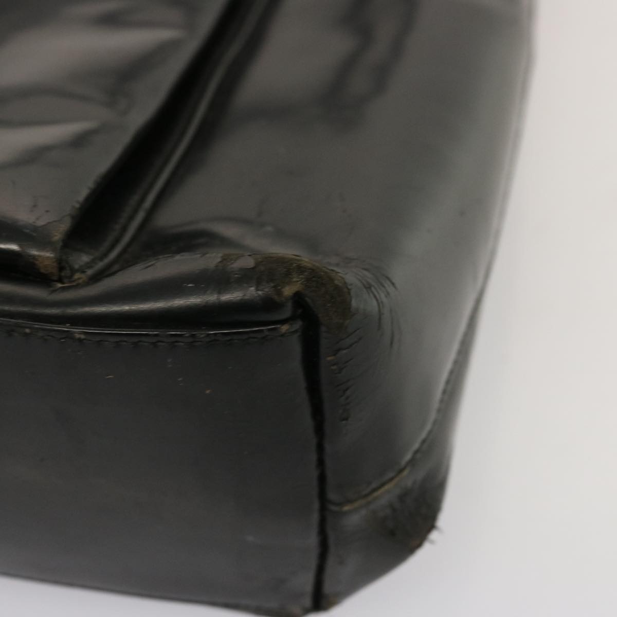 GUCCI Tote Bag Patent Leather Black - 14
