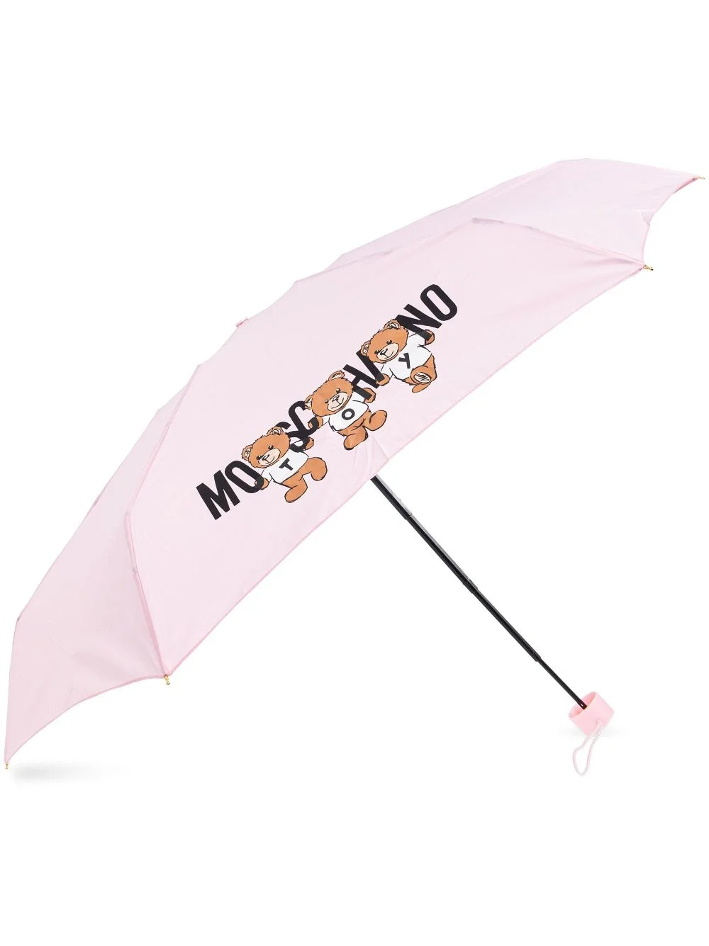 teddy bear-logo print compact umbrella - 1
