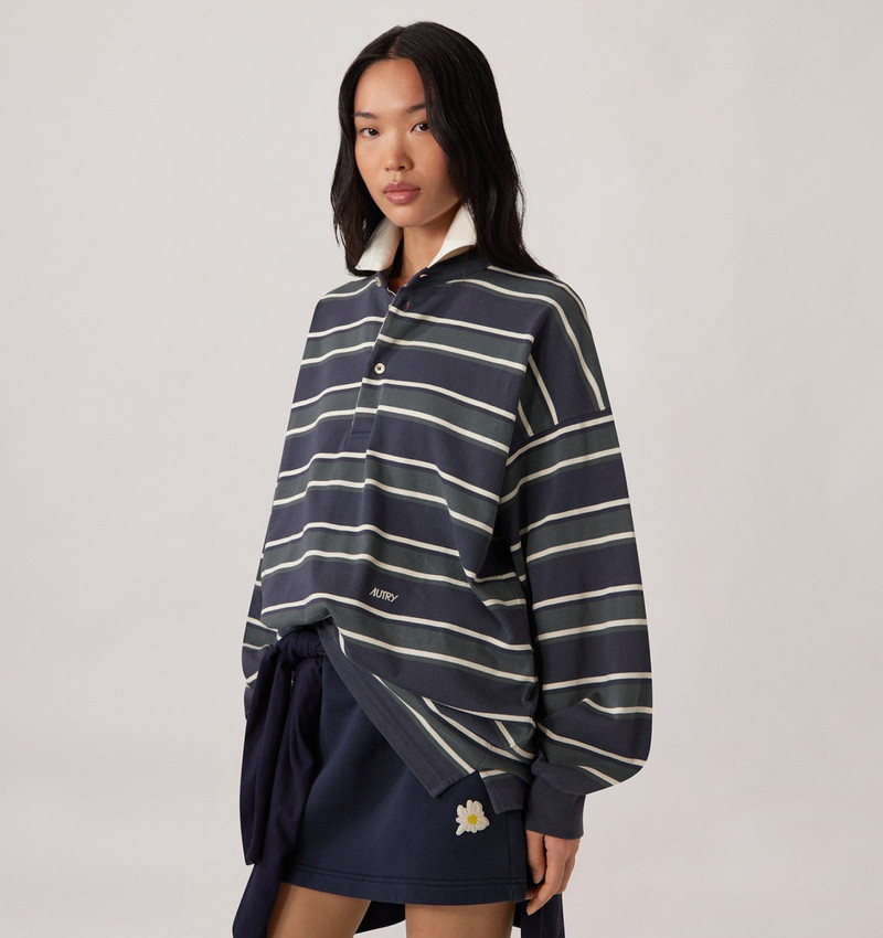 UNISEX STRIPED RUGBY POLO 3