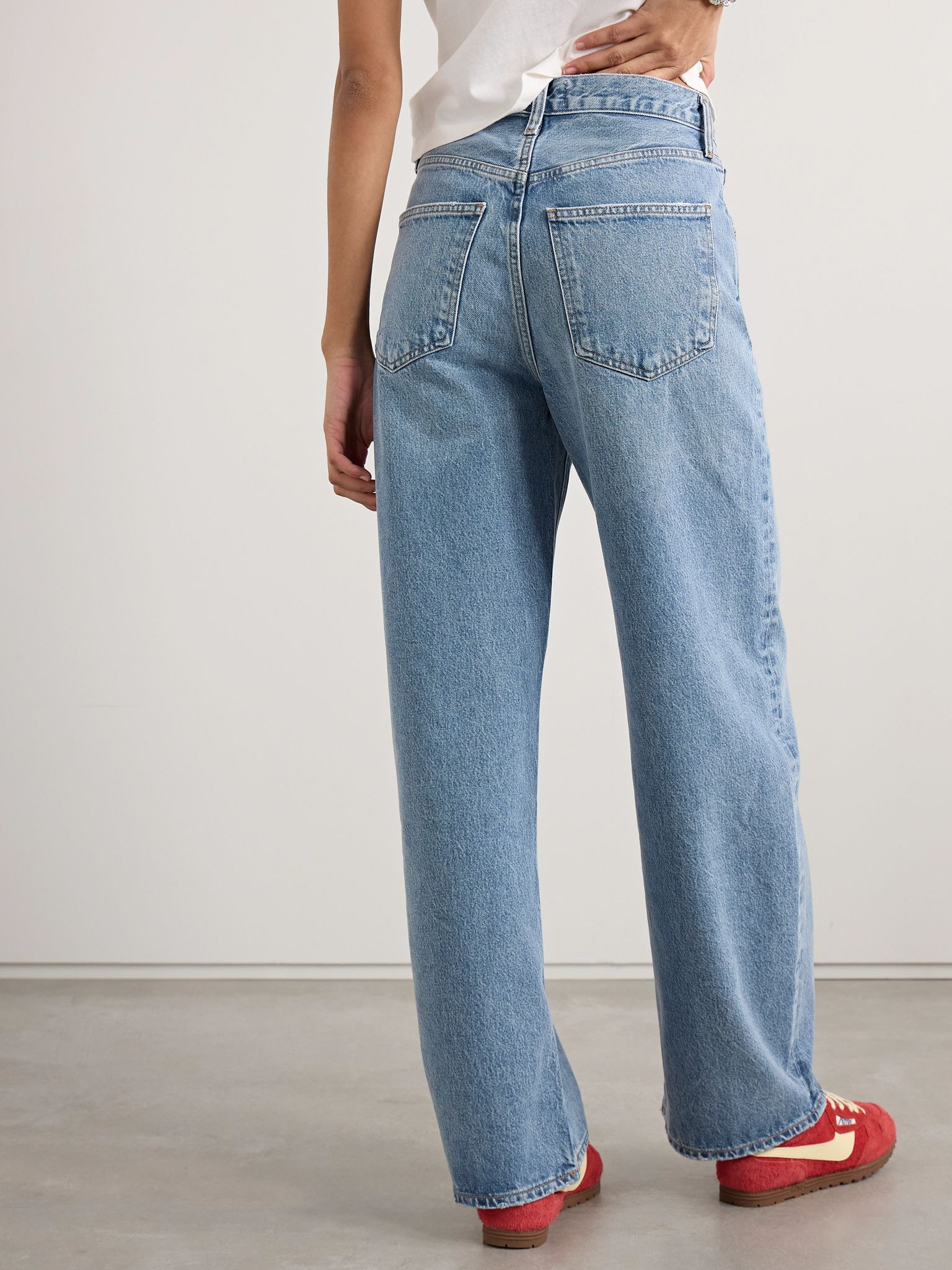 Low Curve mid-rise straight-leg jeans Mid denim - 4