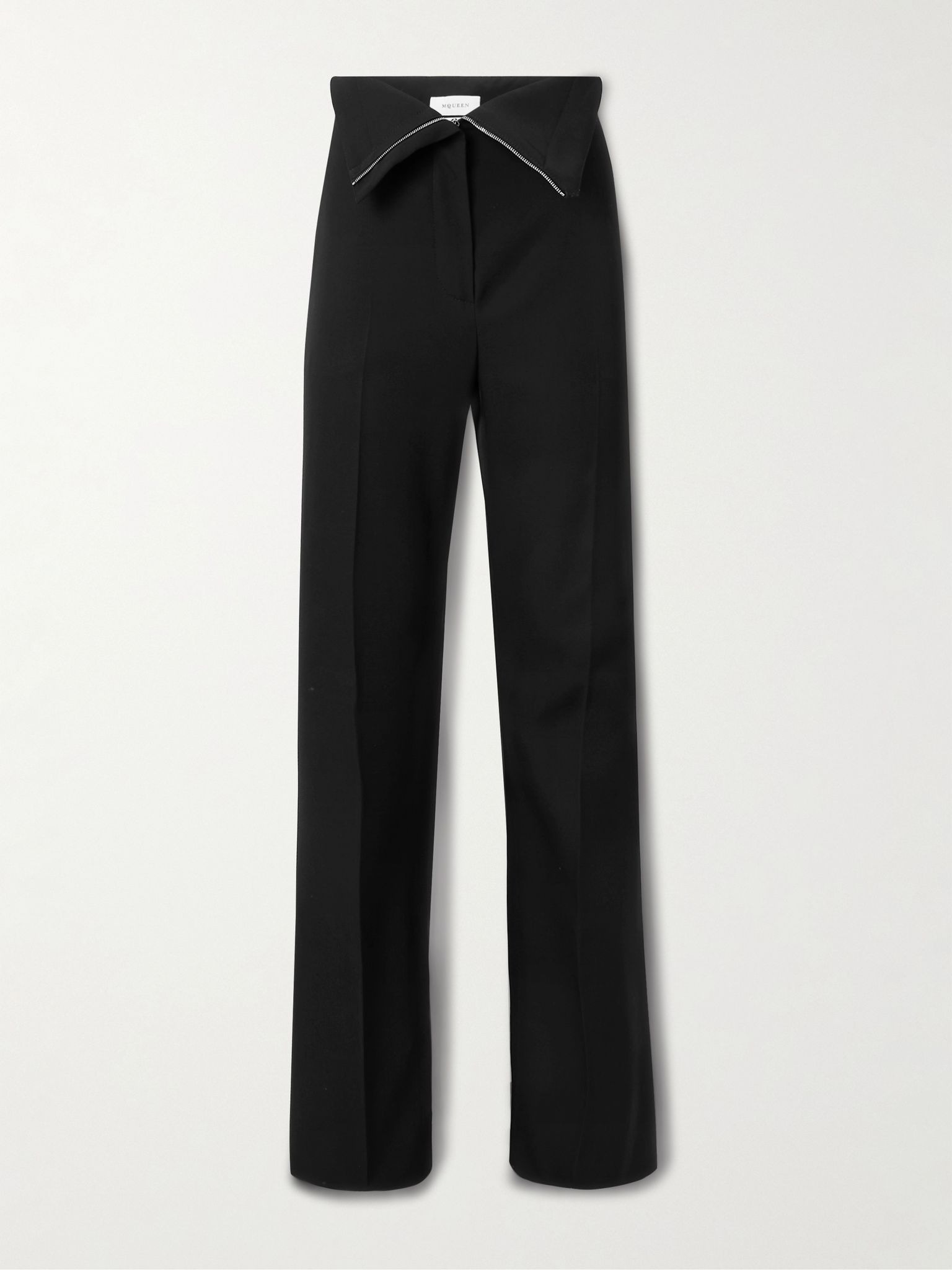 Wool-twill flared pants Black - 1