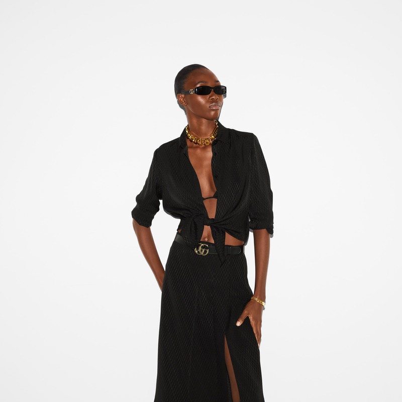 Gucci silk jacquard skirt 3