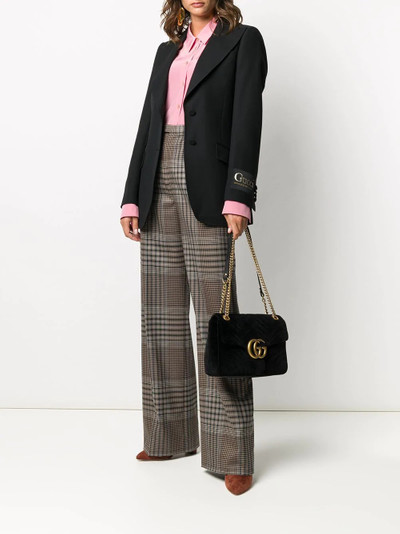 GUCCI logo patch blazer outlook