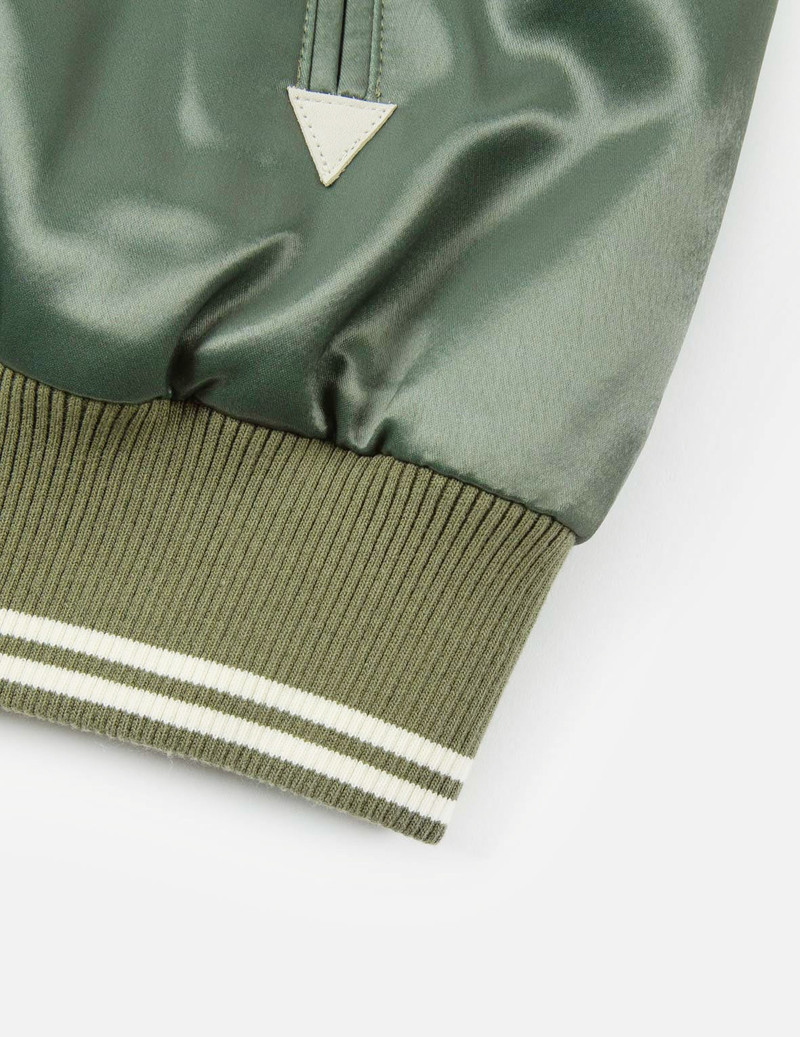 Tattoo Koi Embroidery Padded Bomber Jacket 10