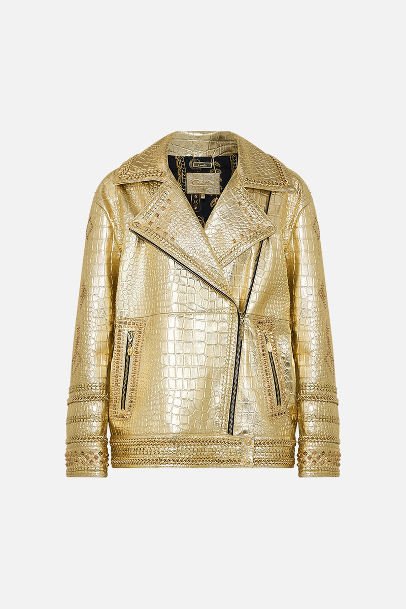 OVERSIZED LEATHER BIKER JACKET 1