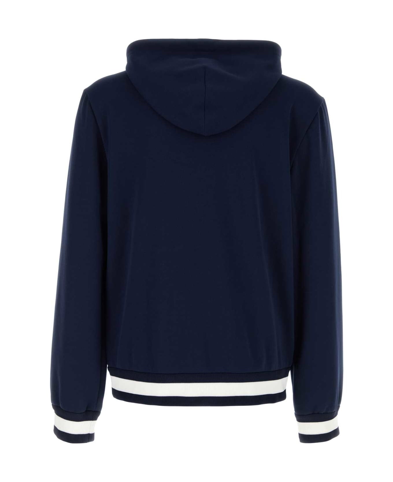 Navy Blue Polyester Sweatshirt - 2