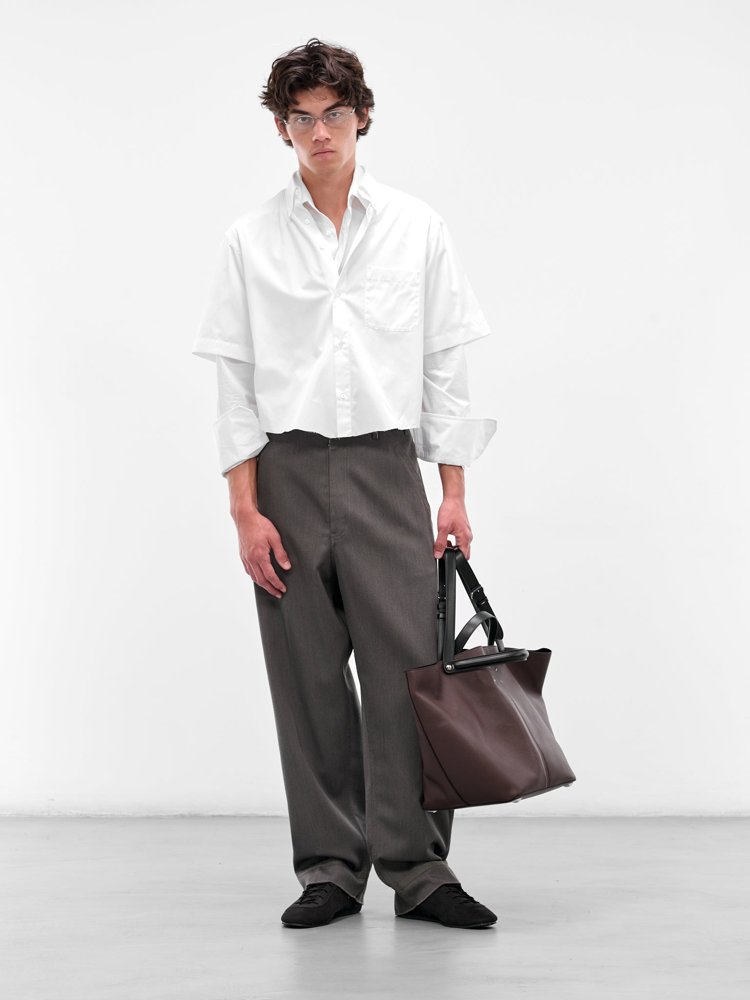 Gray Wool Tailored Jeans - 6