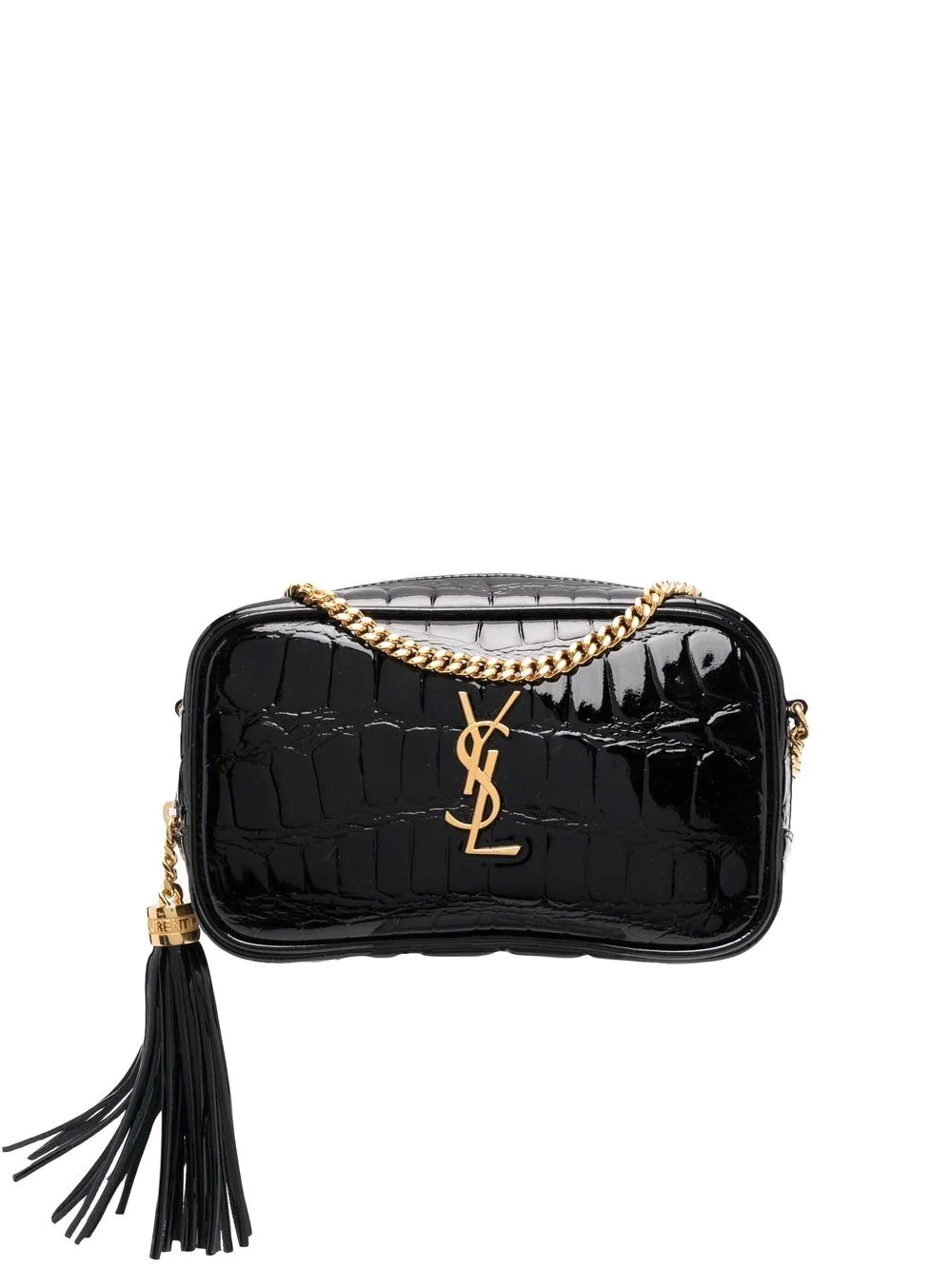 Lou crocodile-effect crossbody bag - 1