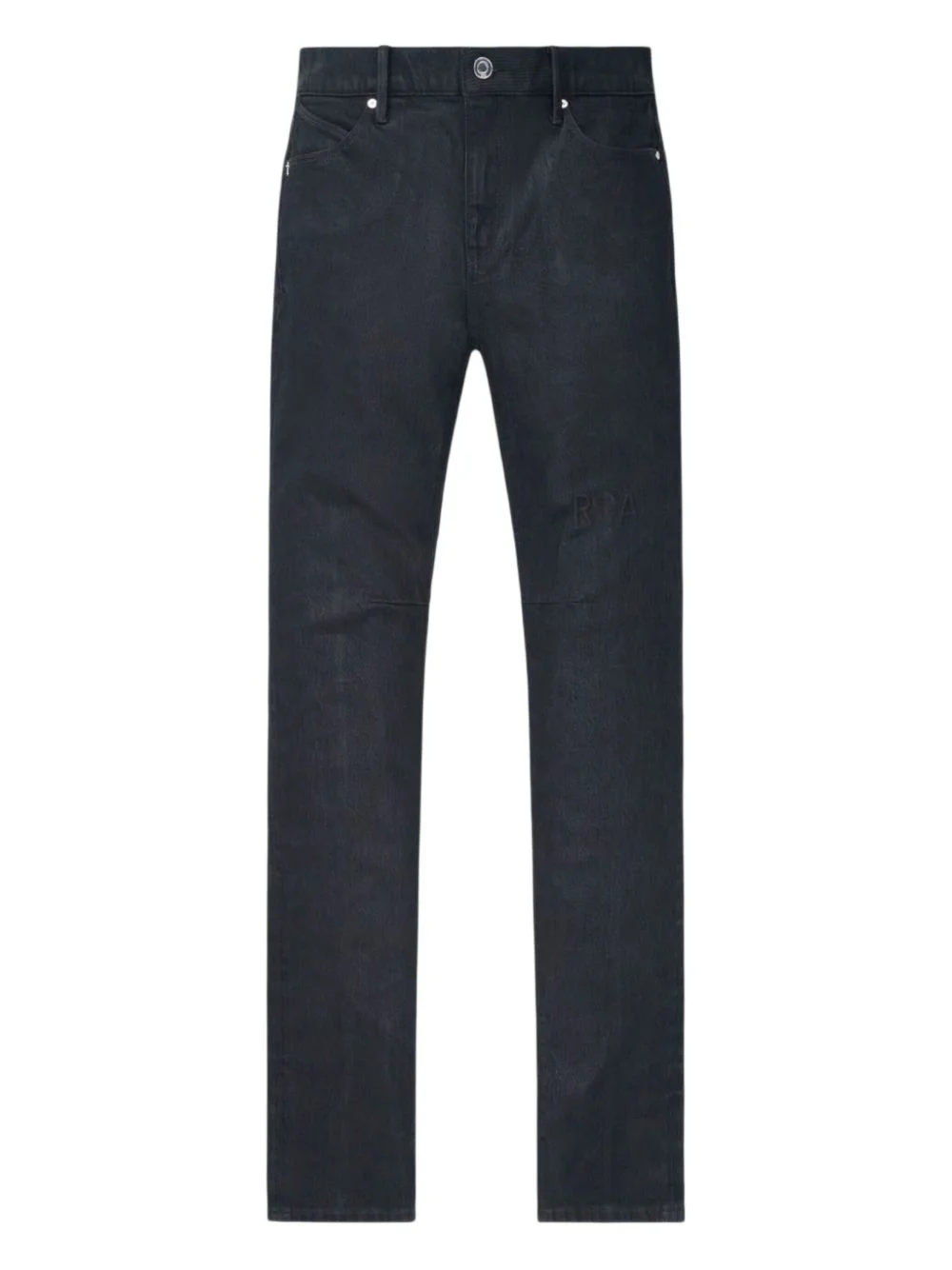 waxed-coated jeans - 1