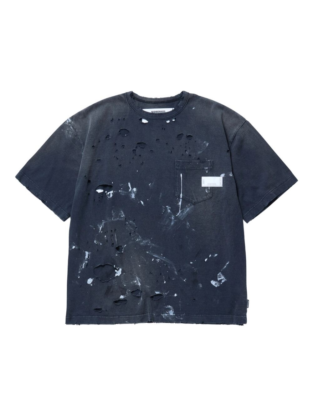 distressed T-shirt - 1