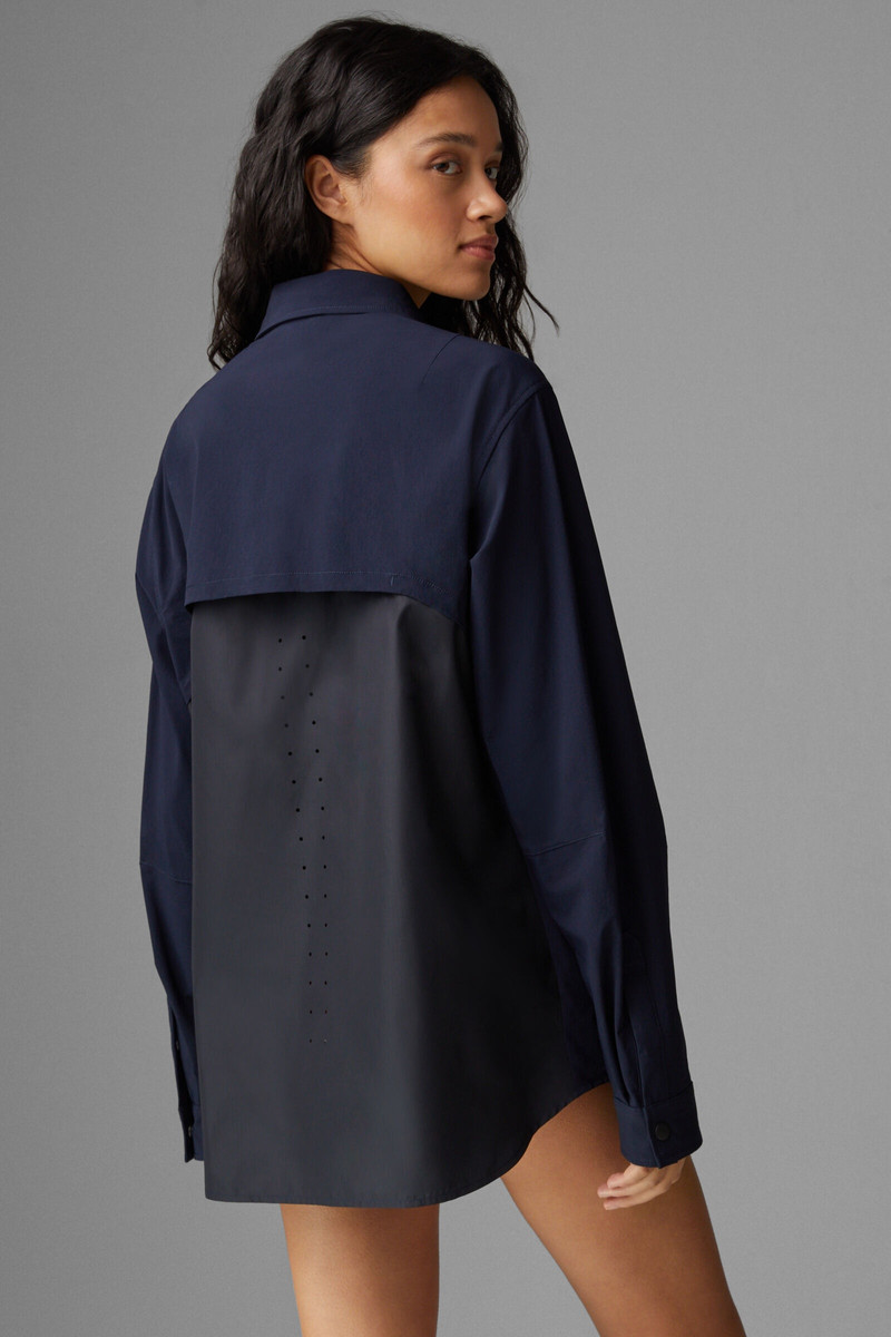 Agnello unisex shirt jacket in Dark blue 3