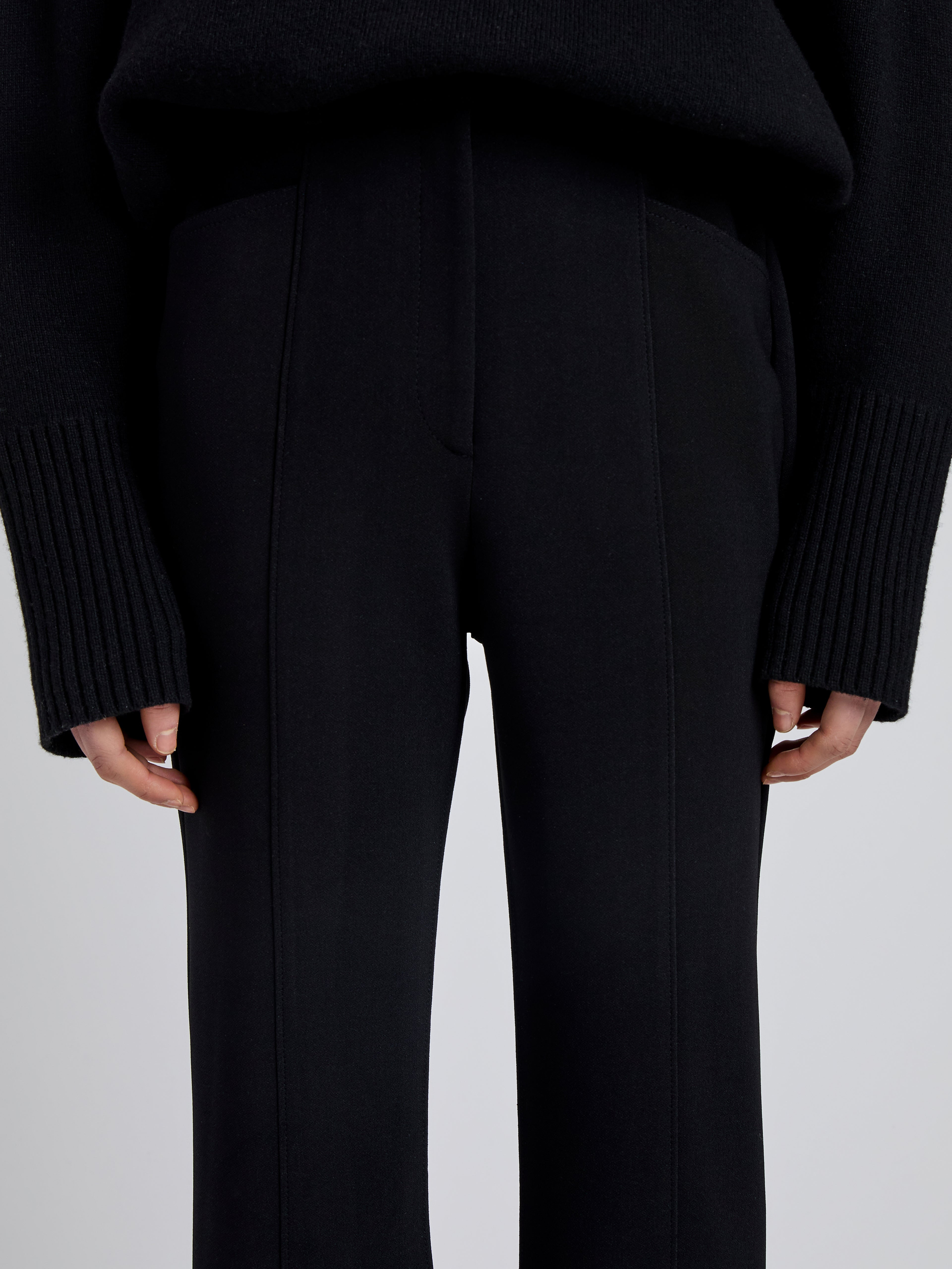 Kalea Pant in Compact Stretch Crepe - 5