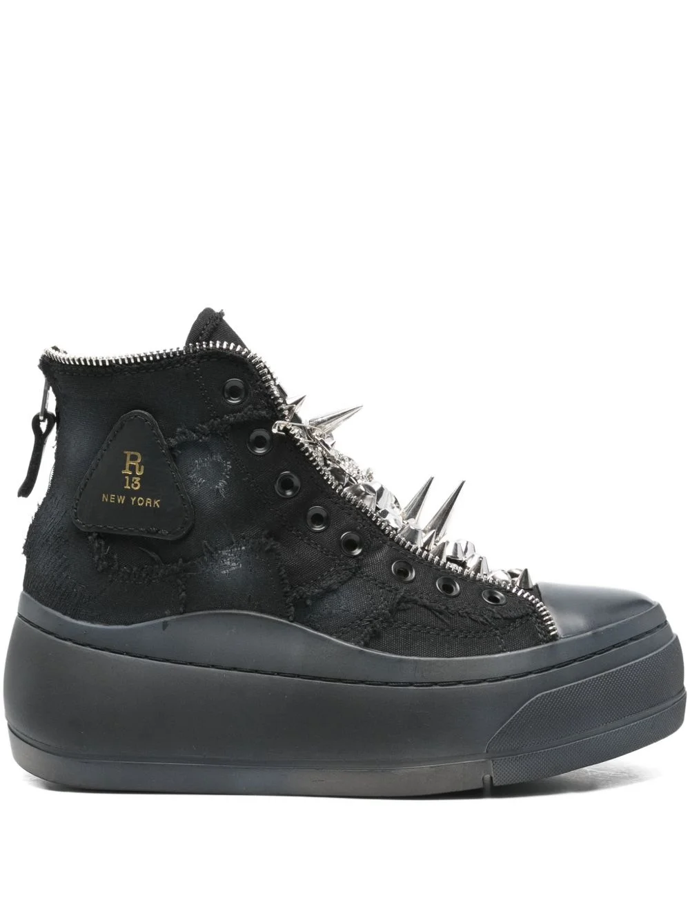 zip-detail sneakers - 1