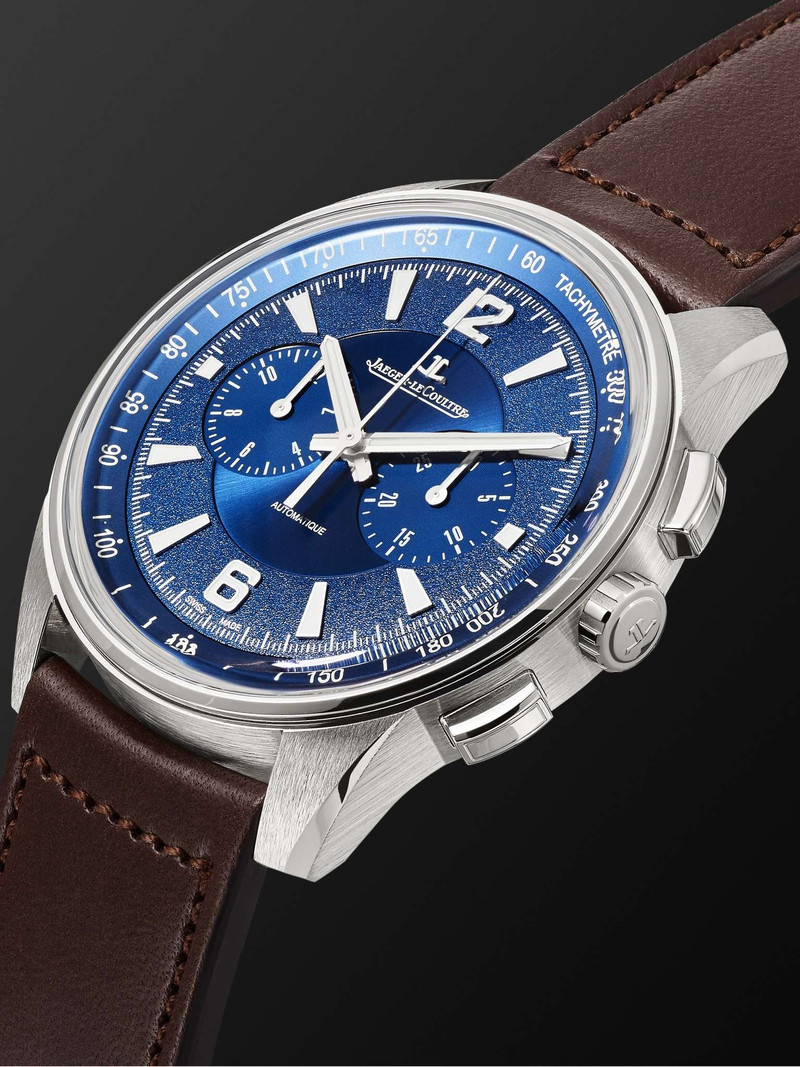 Polaris Automatic Chronograph 42mm Stainless Steel and Leather Watch, Ref. No. 9028480 4