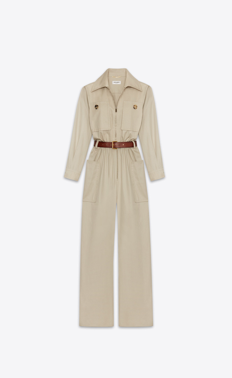 jumpsuit in cotton twill 1