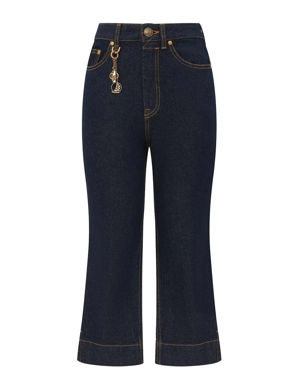 CLASH DENIM CAPRI PANT - 1