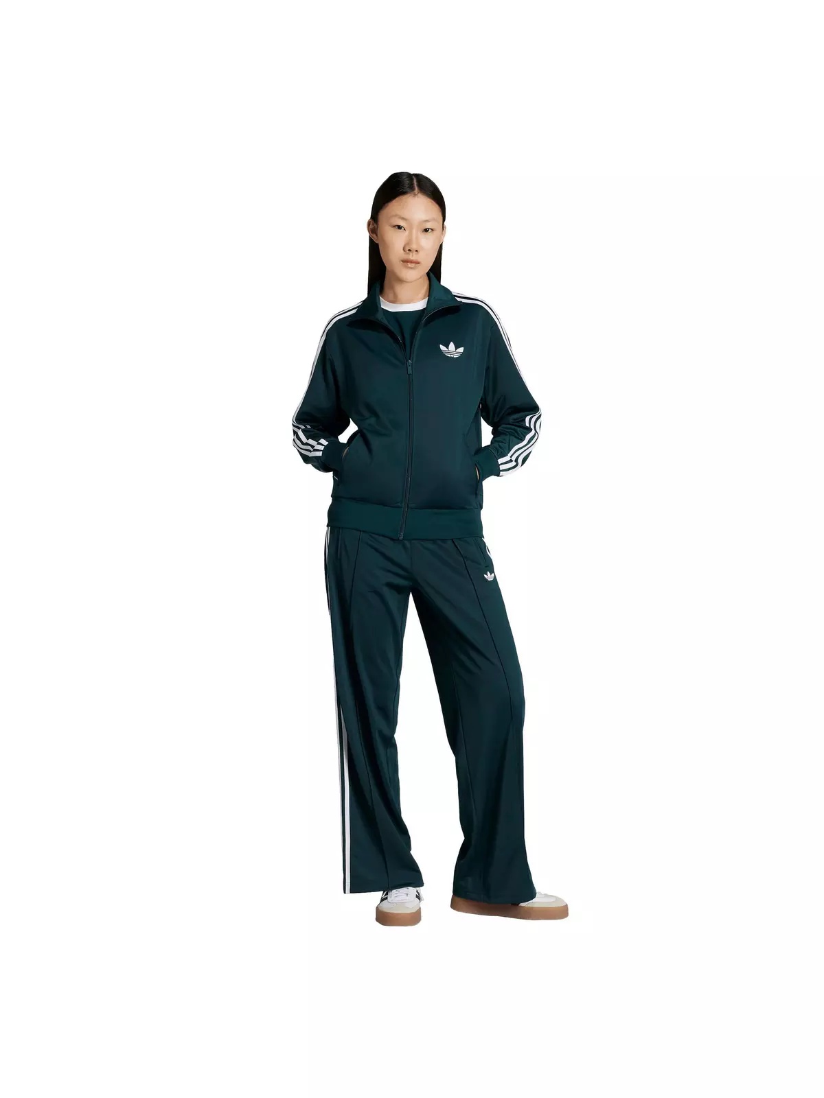 Originals Women's Adicolor Classic Firebird Loose Track Top -Green/White - 5