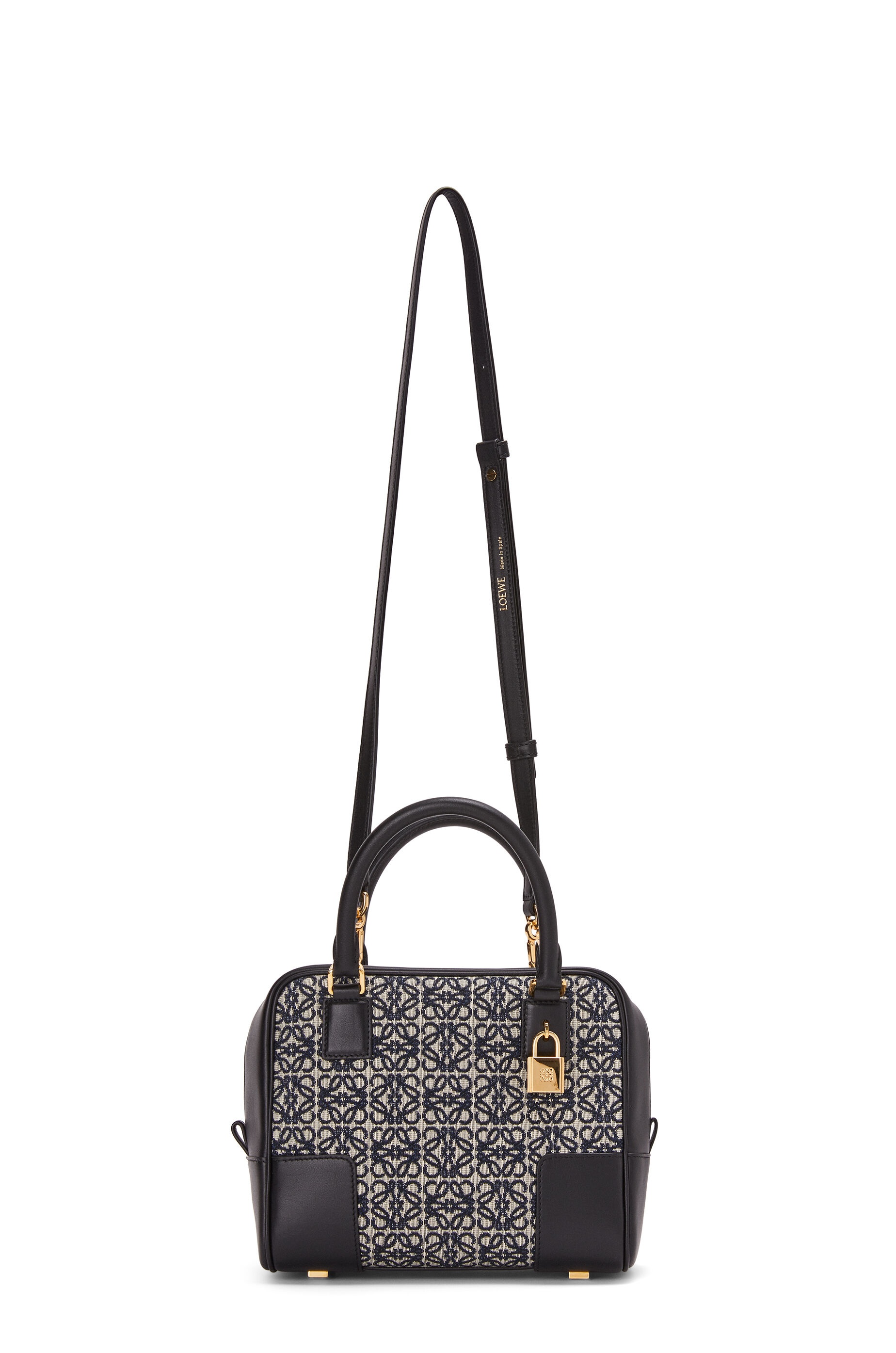 Amazona 19 square bag in Anagram jacquard and calfskin - 5