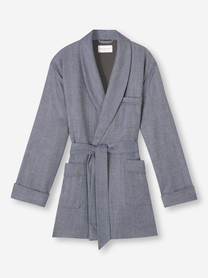 Men's Smoking Jacket Lincoln 11 Wool Navy 1