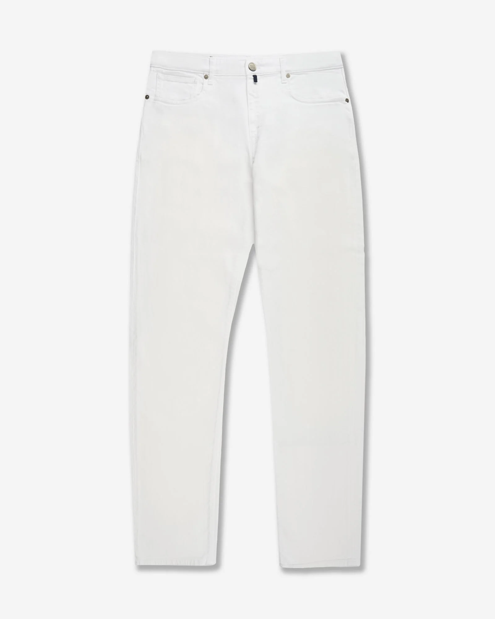 Regular fit five-pocket cotton bull trousers - 1