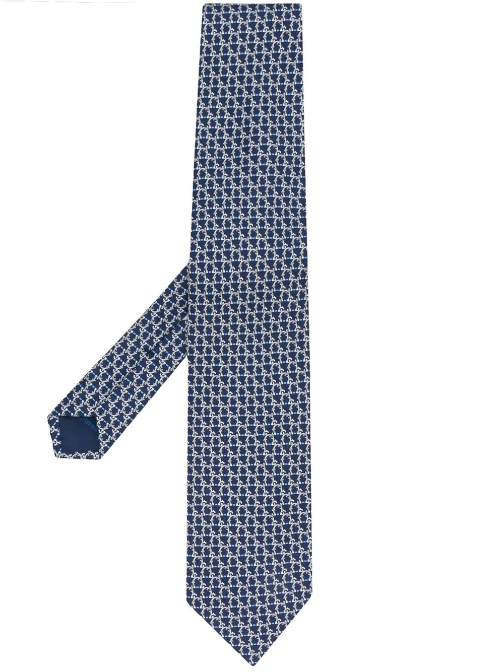 pointed silk tie - 1