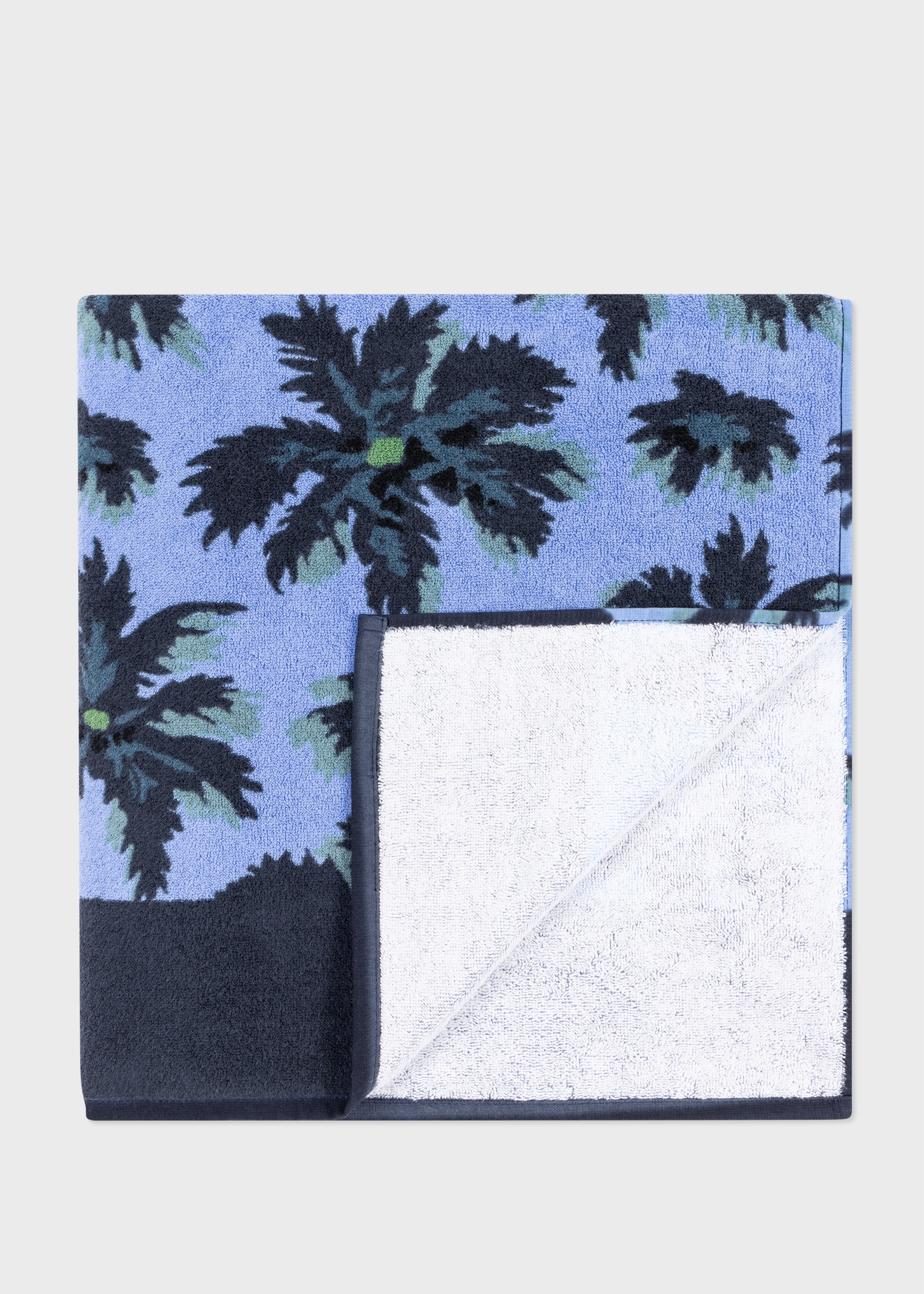 Blue 'Palmera' Beach Towel - 1